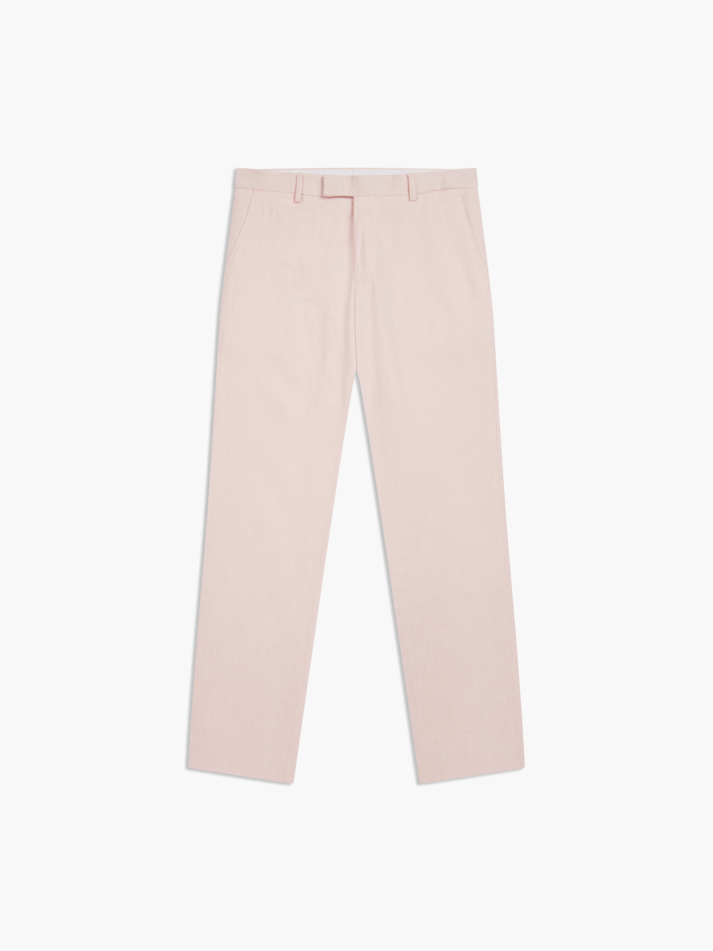 Image 6 of Slim Fit Linen Suit Trousers in Light Pink