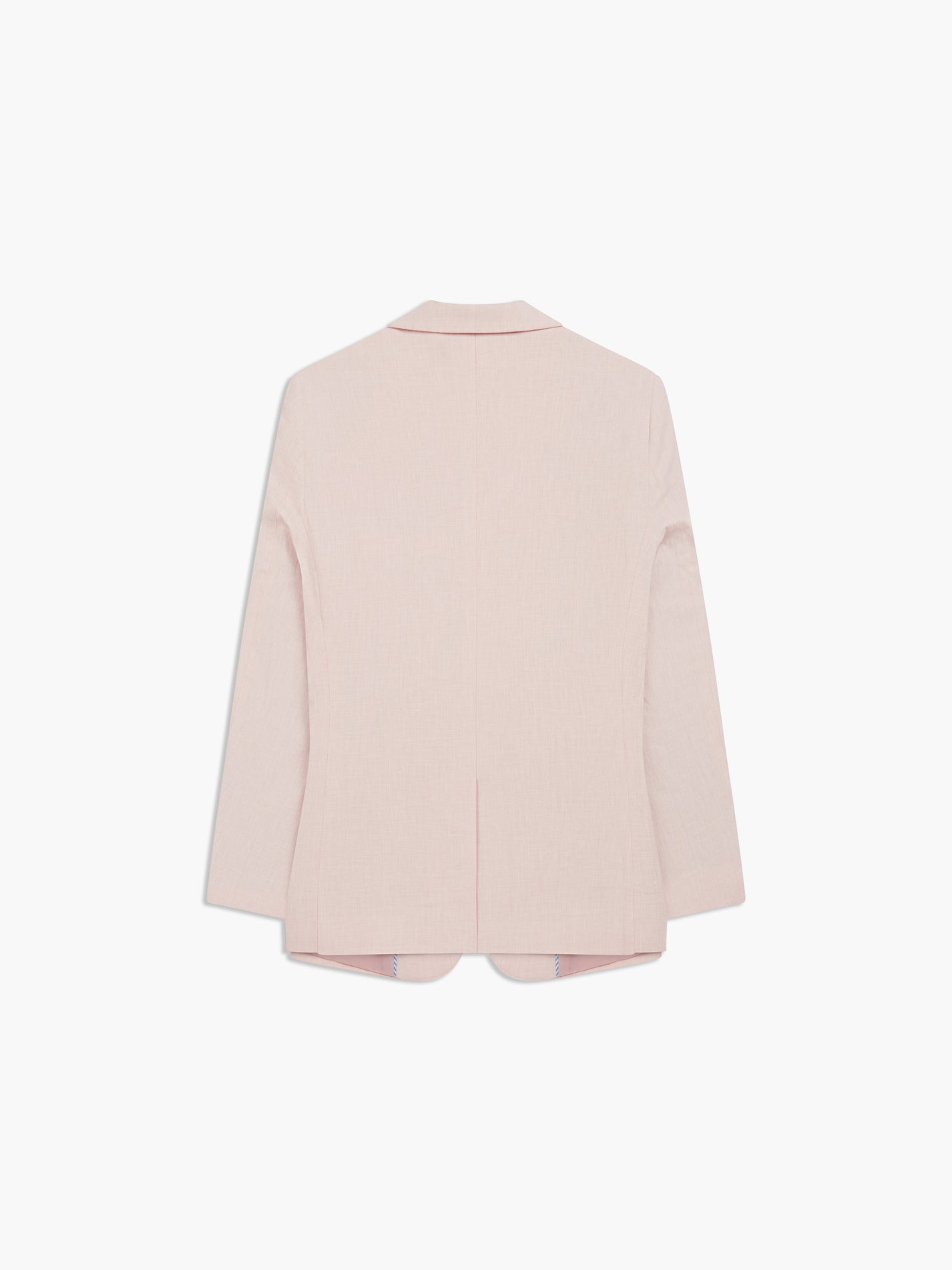 a166. Pink Linen/Cotton Blend Suit Jacket and Pant Set