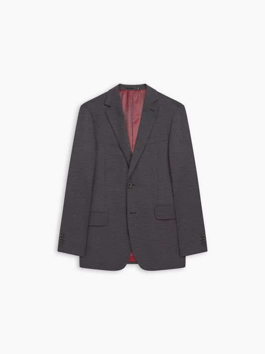 Westminster Wool Regular Charcoal Suit Jacket