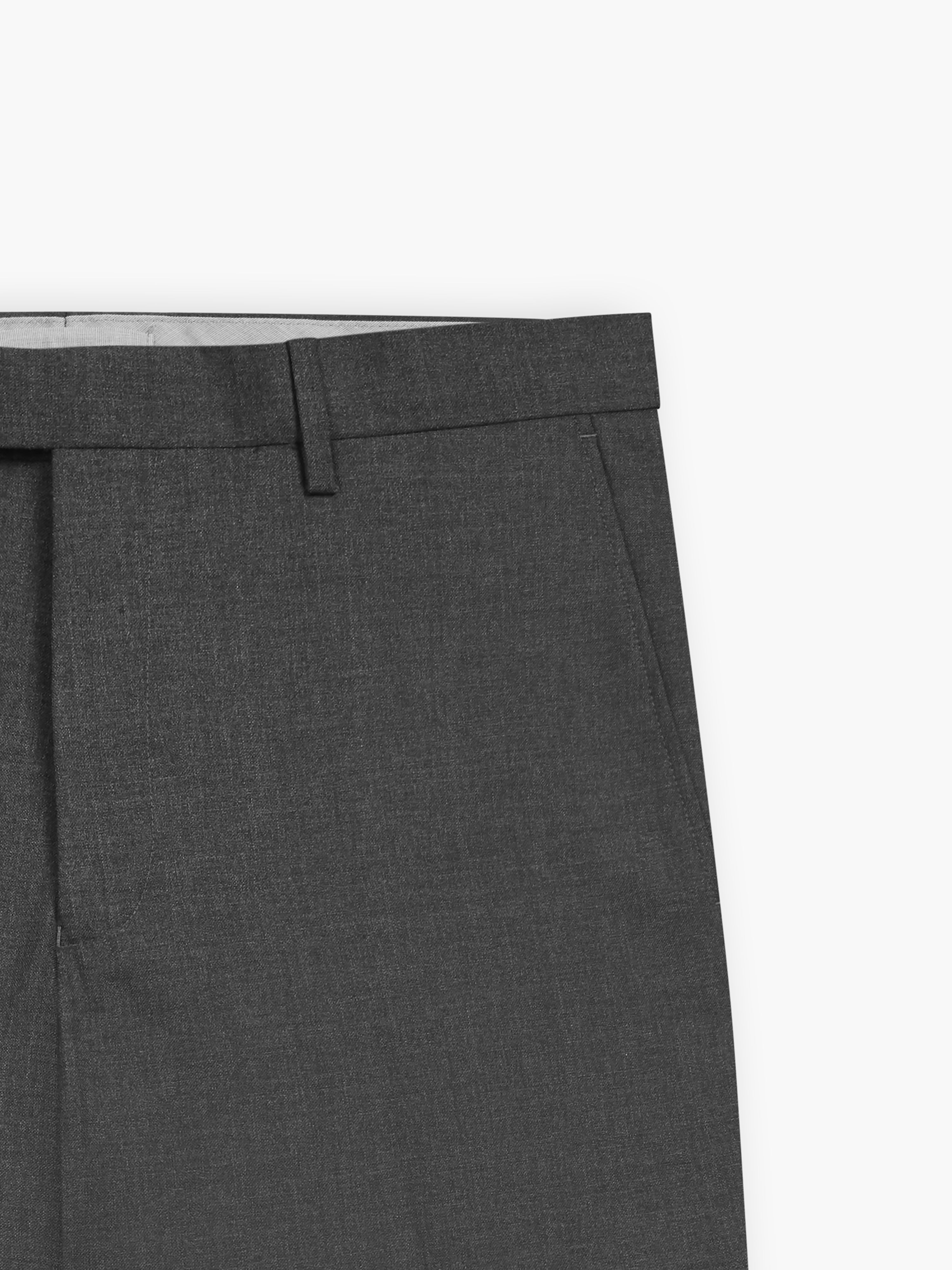 John Lewis Boys' Adjustable Waist Stain Resistant Slim Fit School Trousers,  Charcoal at John Lewis & Partners