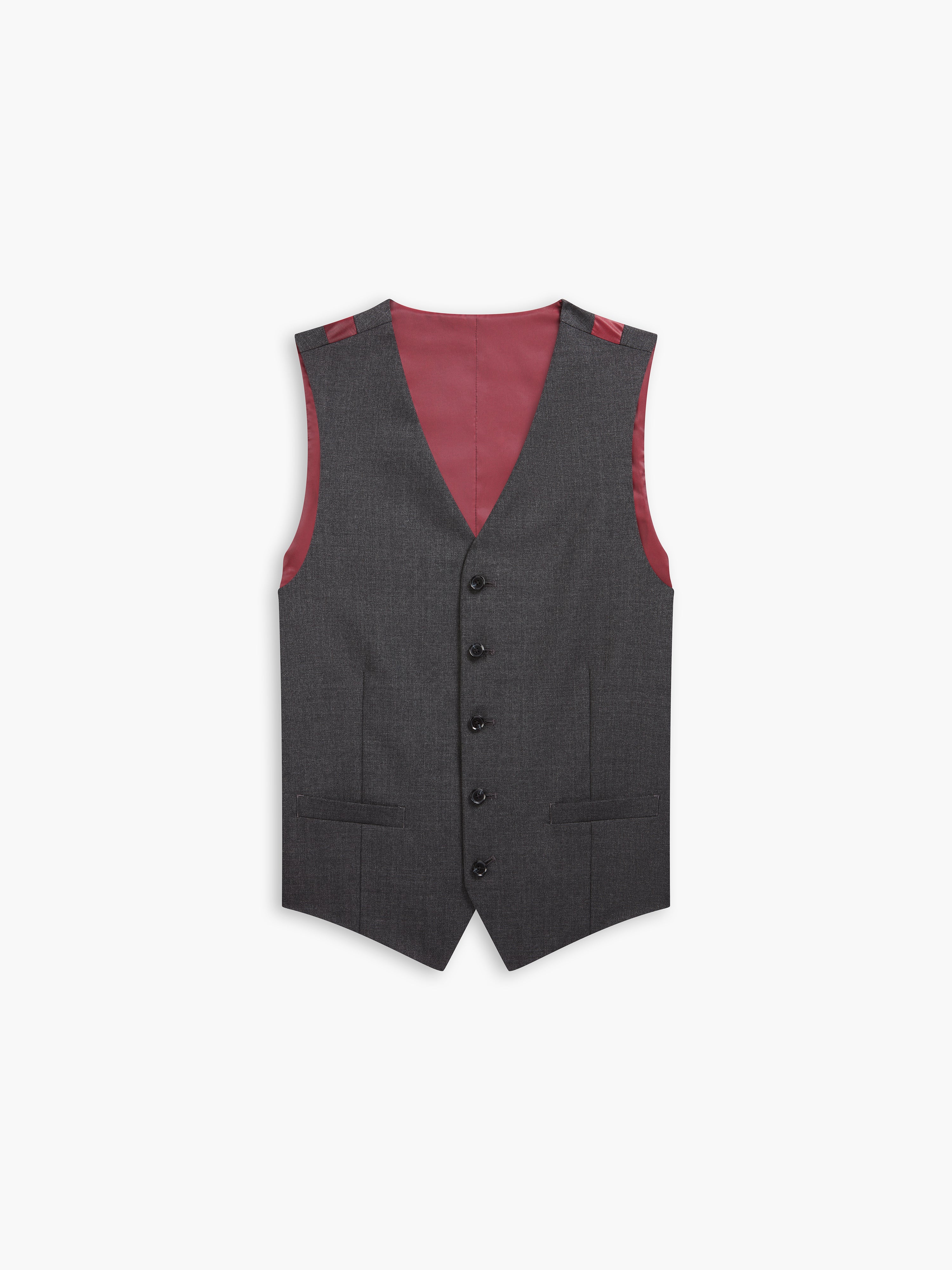 Grey suit red on sale waistcoat