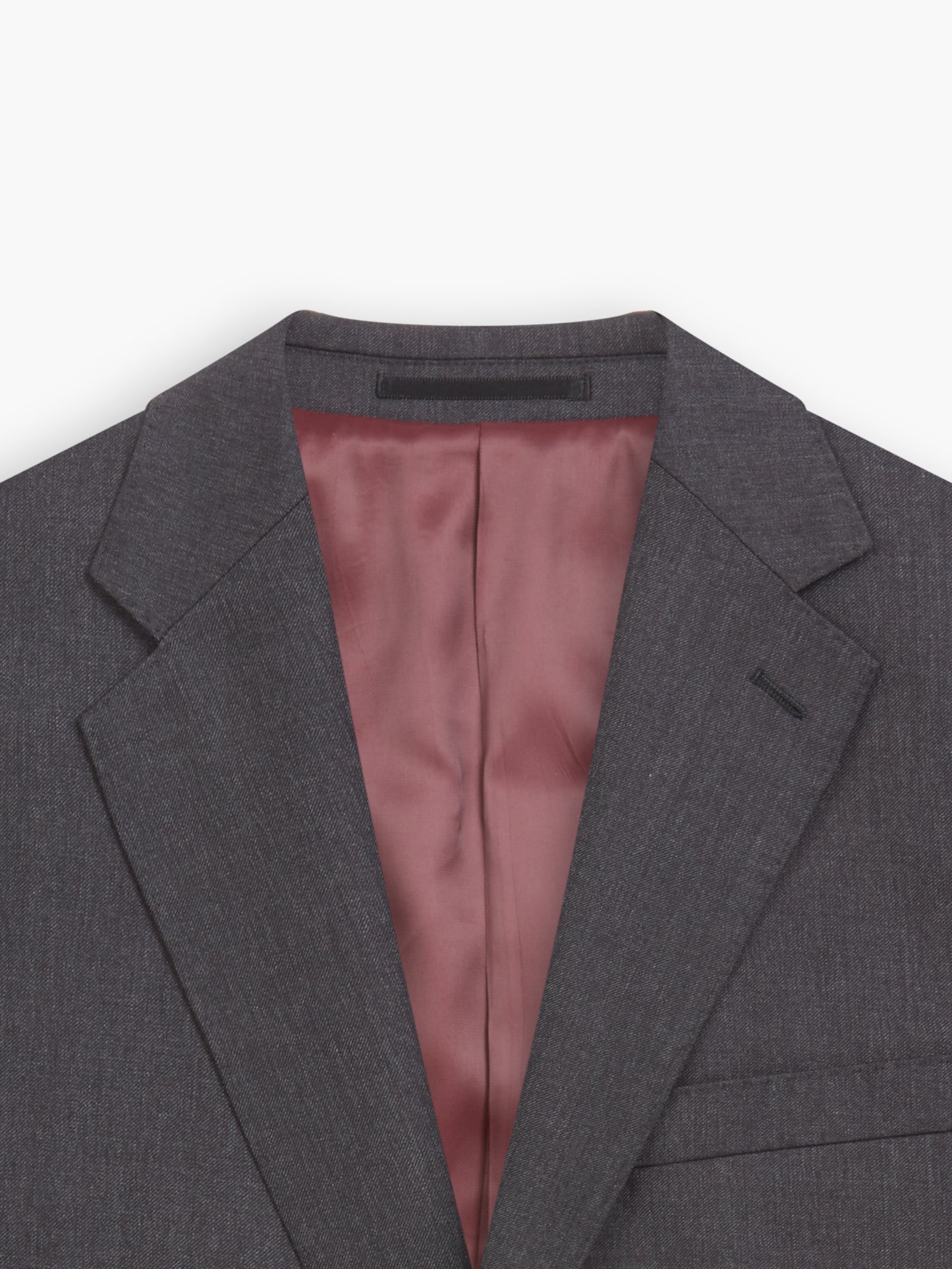 Middleton Regular Fit Charcoal Twill Wool Blend Jacket