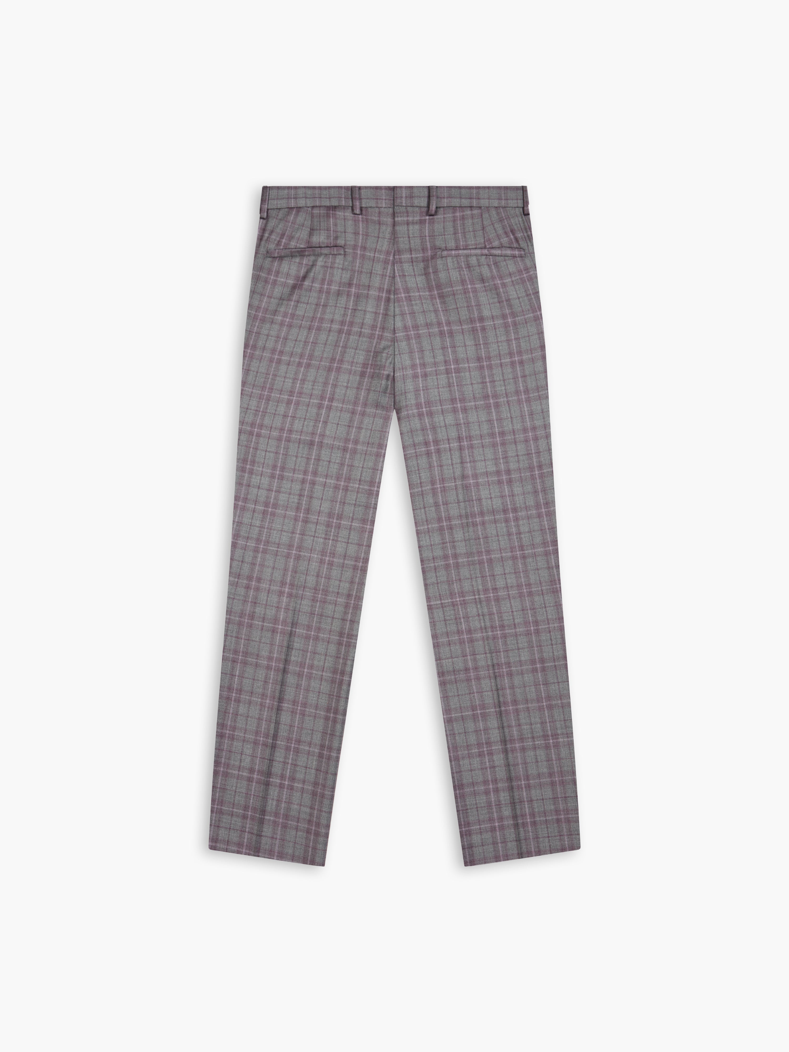 Slim leg checked sales trousers