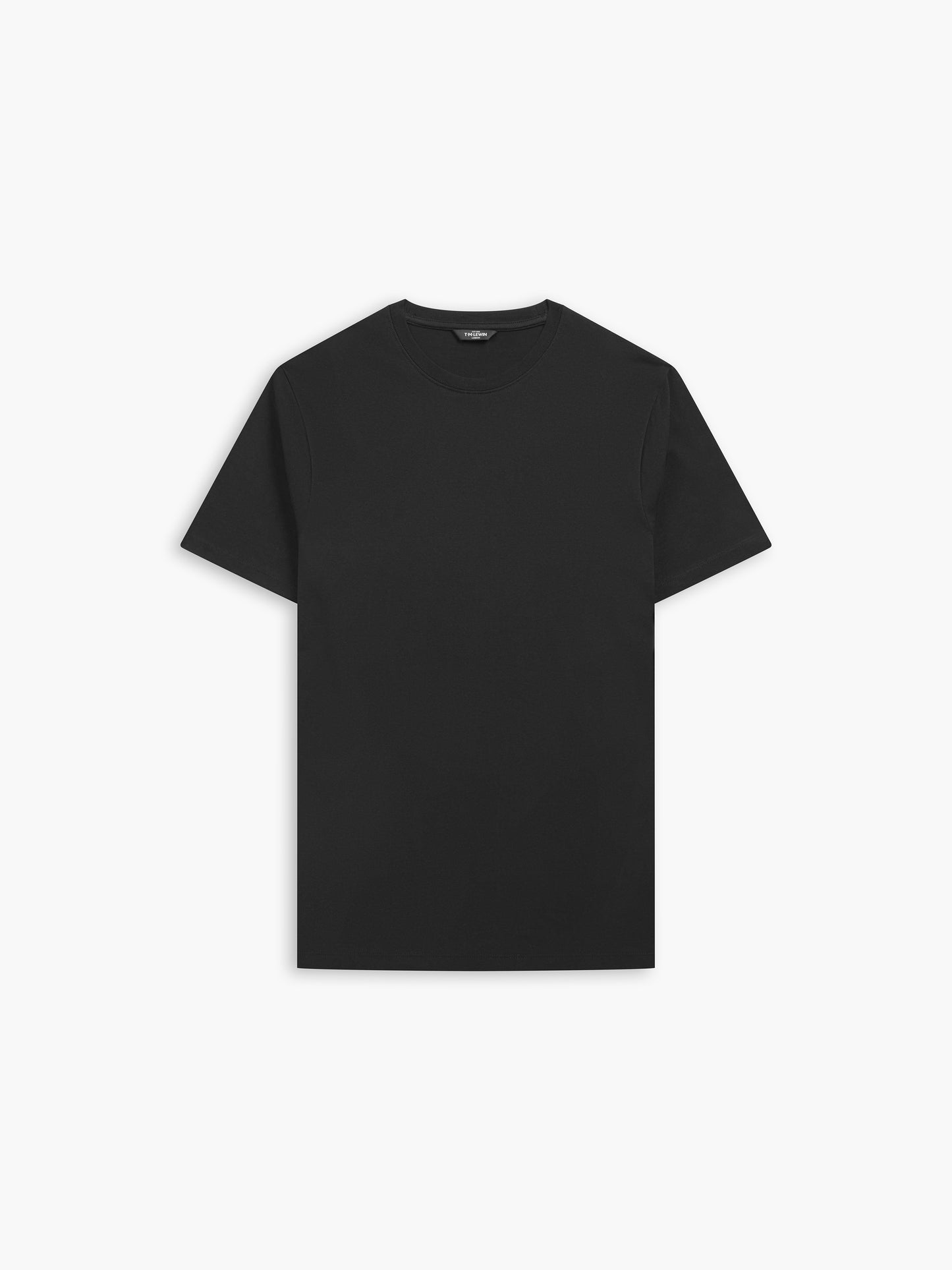 Black Organic Cotton Crew Neck T-Shirt