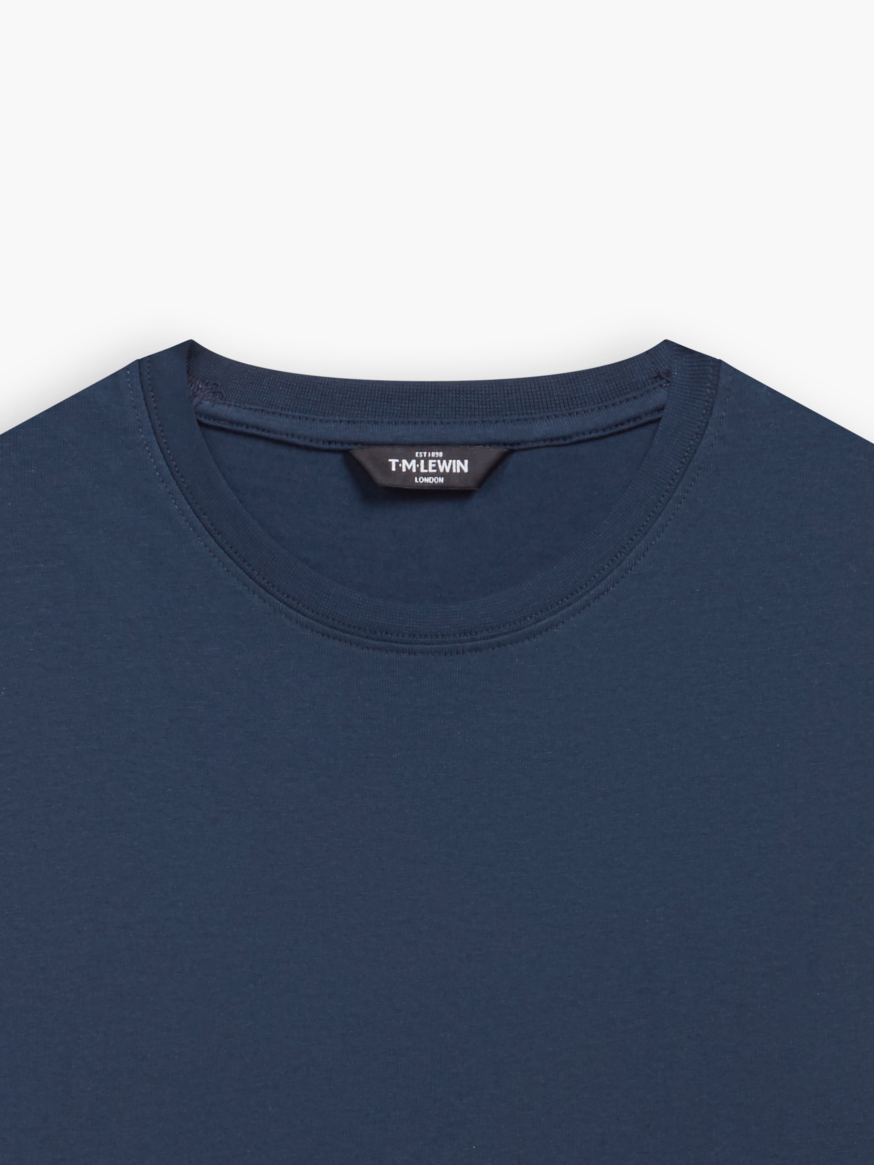 Round neck hotsell blue t shirt