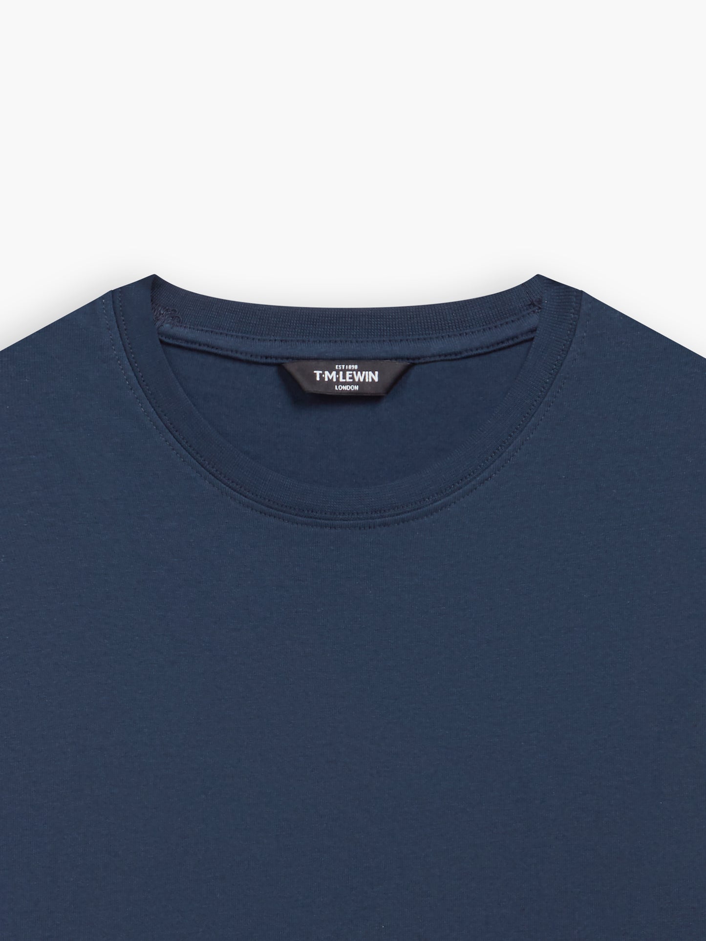 Navy Blue Organic Cotton Crew Neck T-Shirt