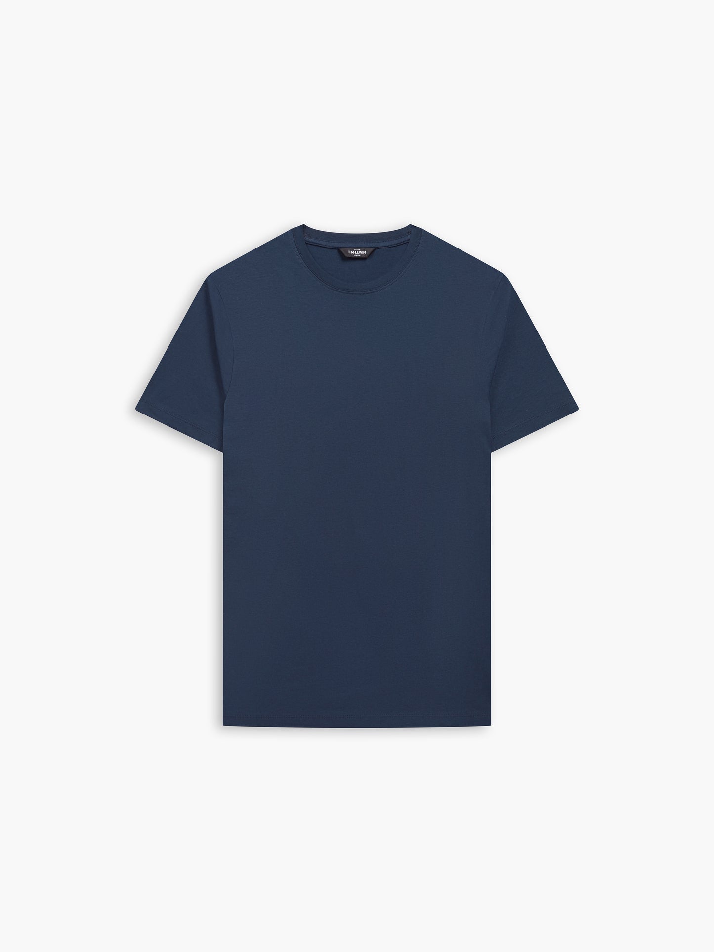 Navy Blue Organic Cotton Crew Neck T-Shirt