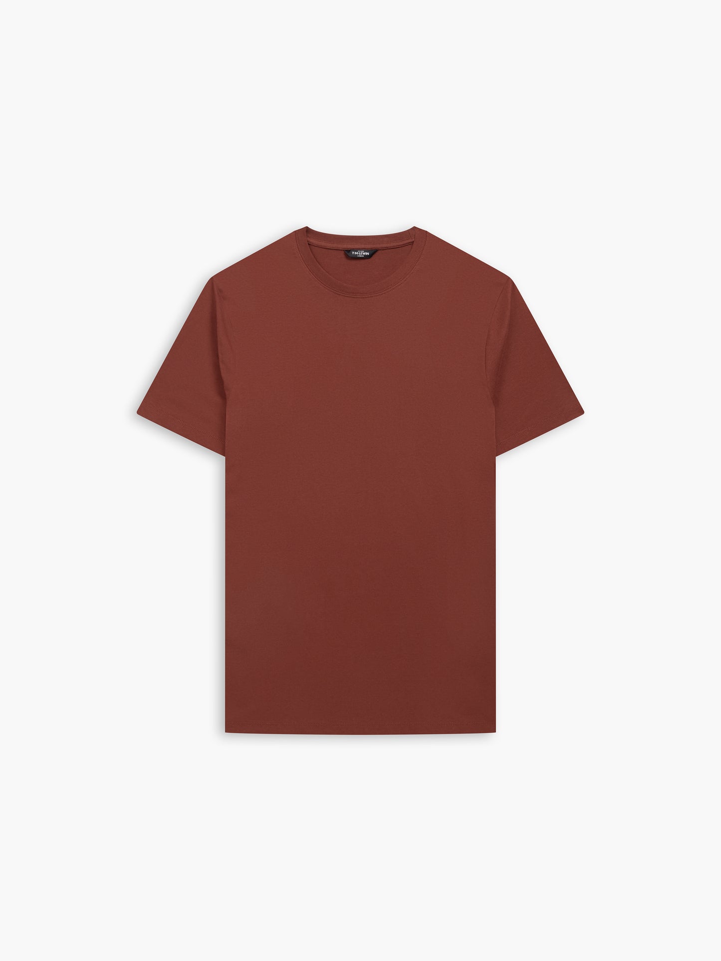 Burgundy Organic Cotton Crew Neck T-Shirt