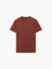 Burgundy Organic Cotton Crew Neck T-Shirt