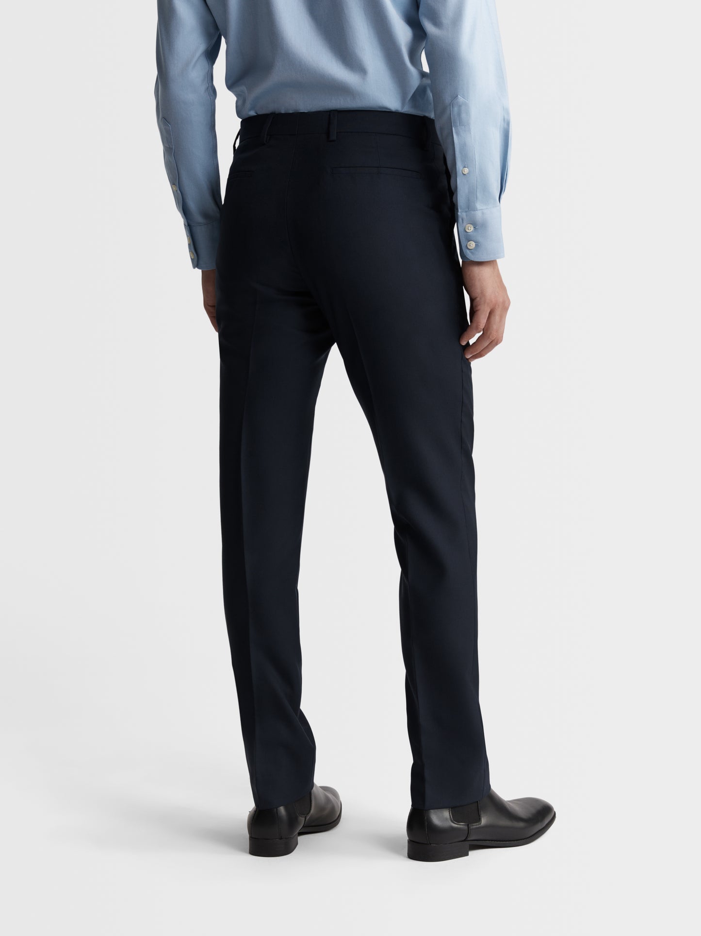 Image 3 of Aldgate Barberis Slim Fit Navy Trousers