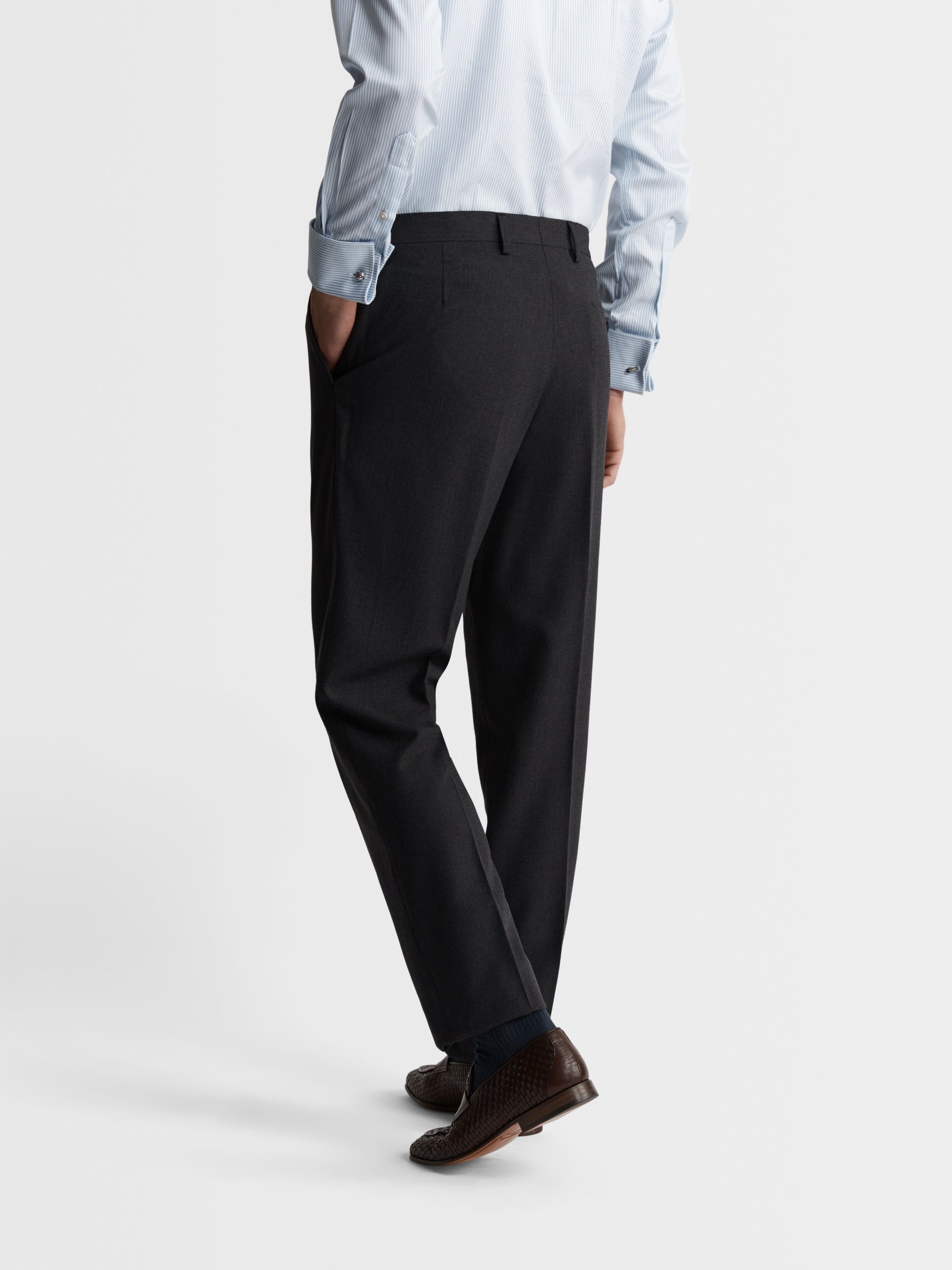 Image 2 of Westminster Infinity Regular Fit Charcoal Trousers