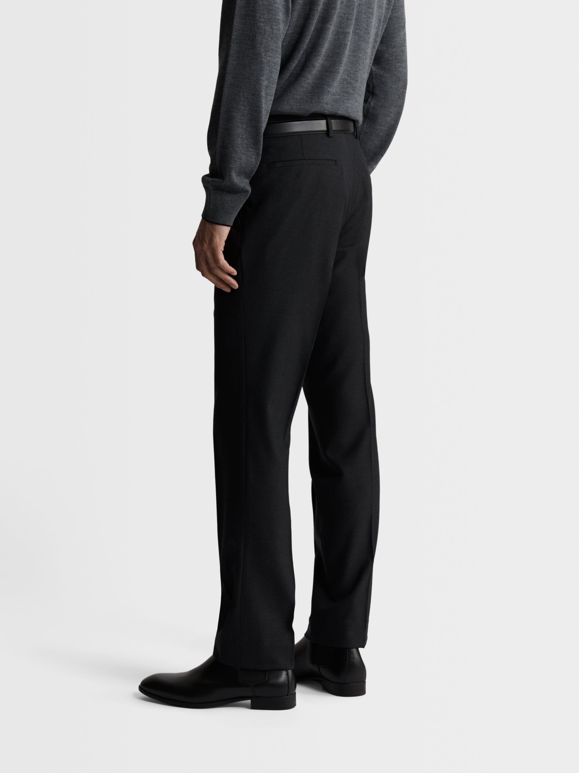 Image 3 of Ronnie Infinity Active Slim Fit Charcoal Trousers