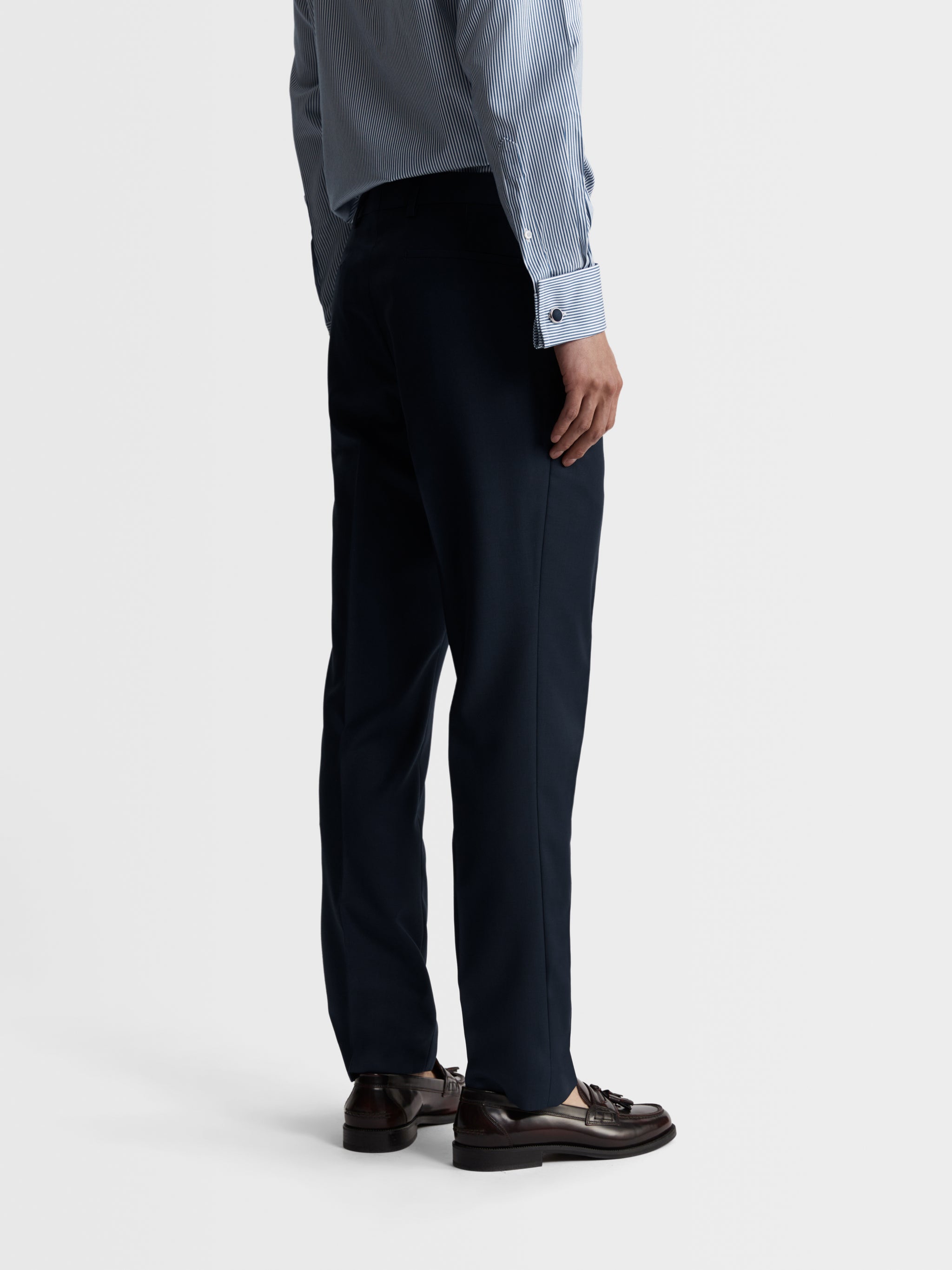 Evans Navy Twill Trouser