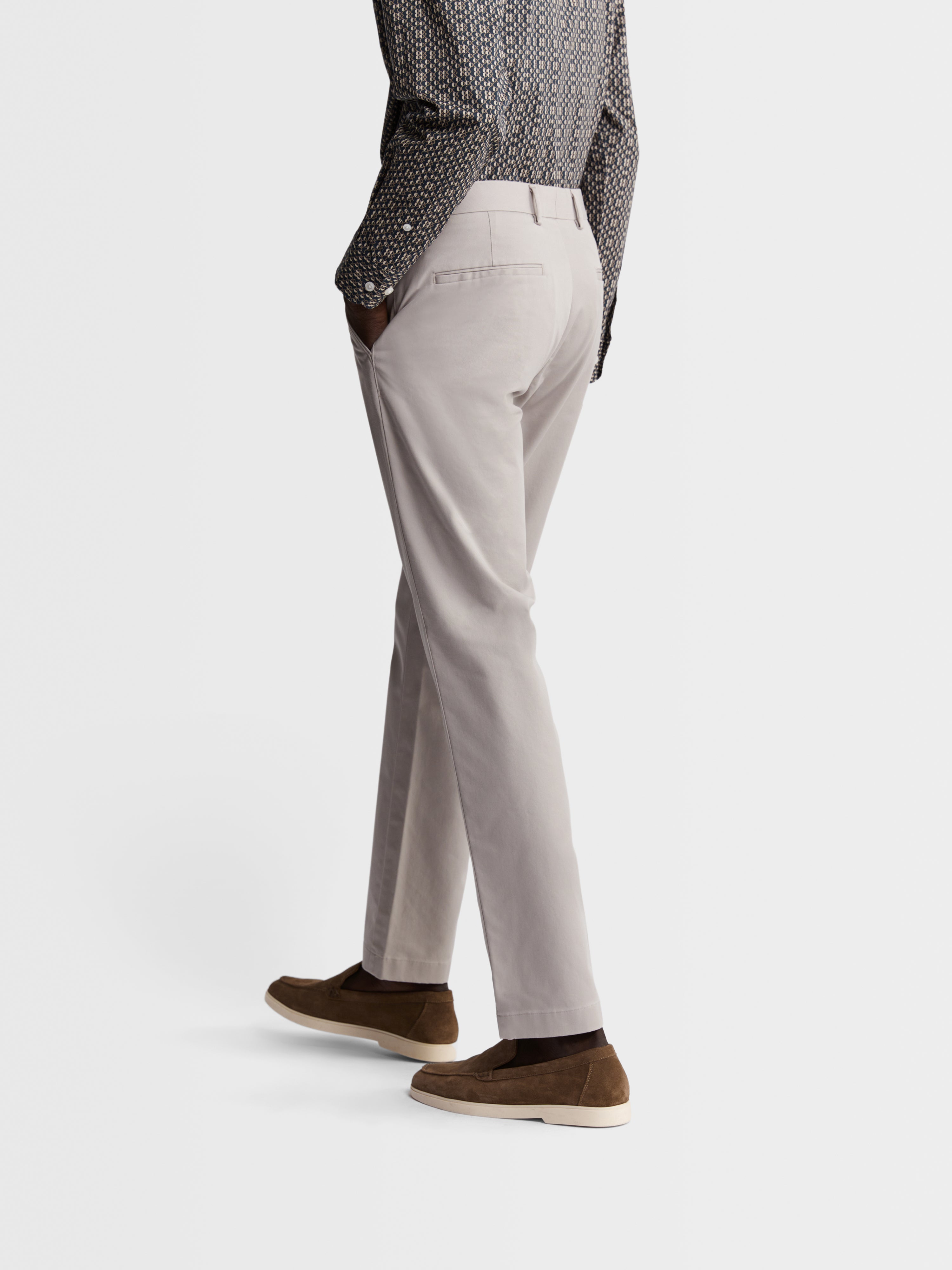 Non Iron Radcliffe Slim Fit Stone Chino – tmlewinuk