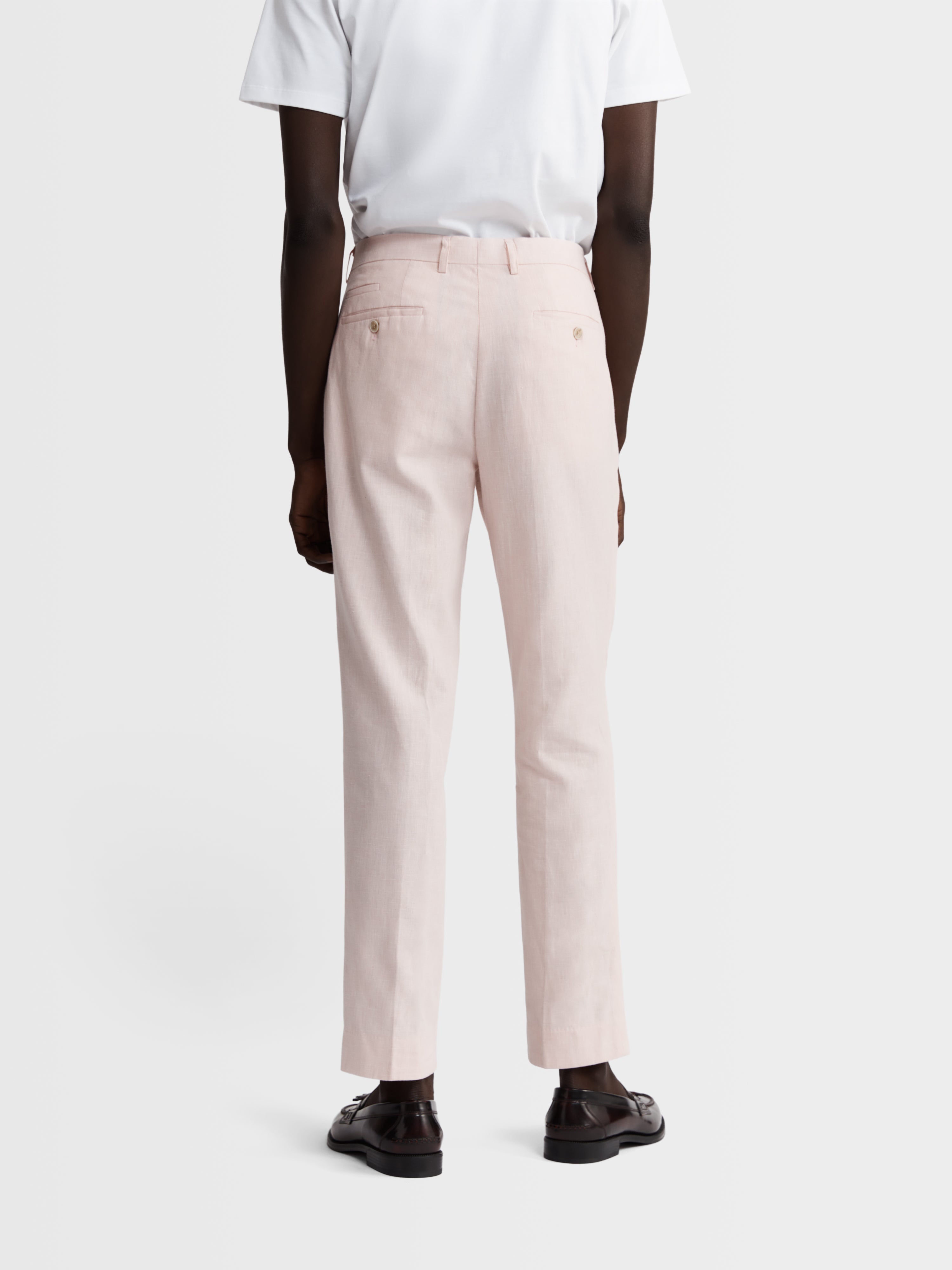 Slim Fit Slacks - Light pink - Men | H&M US