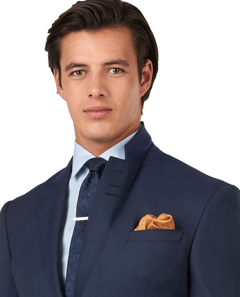 The Teddington Slim Fit Navy Birdseye Suit Jacket