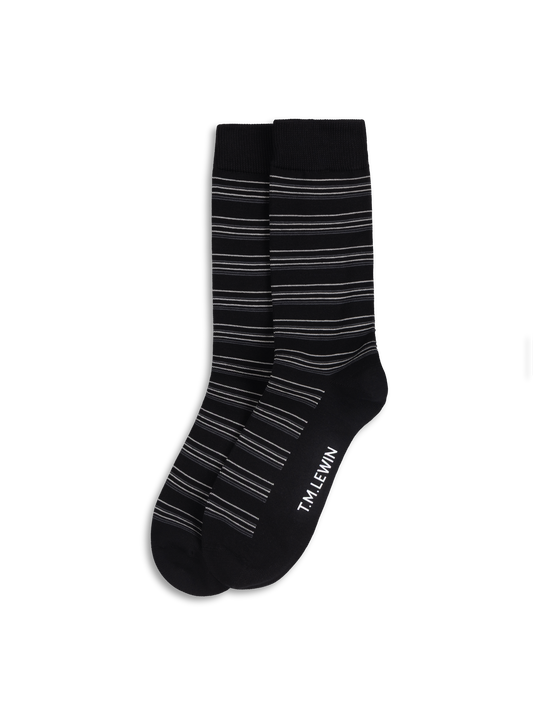 The Smart Mercerised Stripe Socks