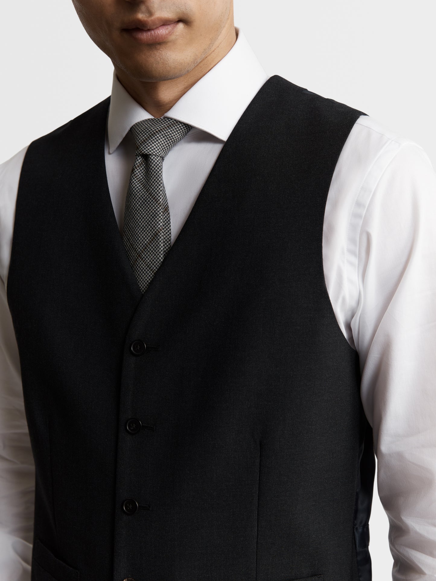 Image 3 of Ronnie Infinity Active Slim Fit Charcoal Waistcoat
