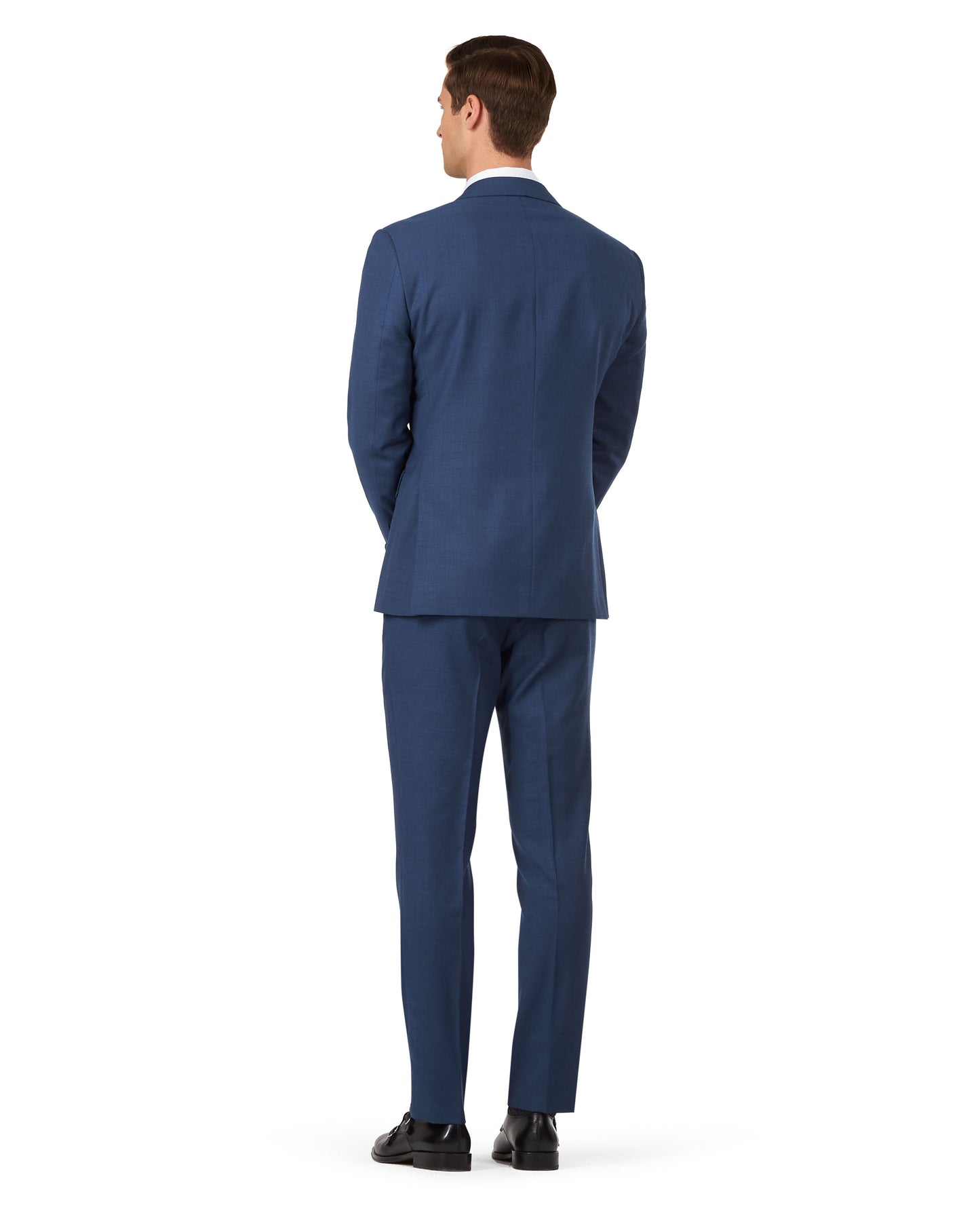 The Yellowwood Slim Fit Blue Textured Weave Jacket