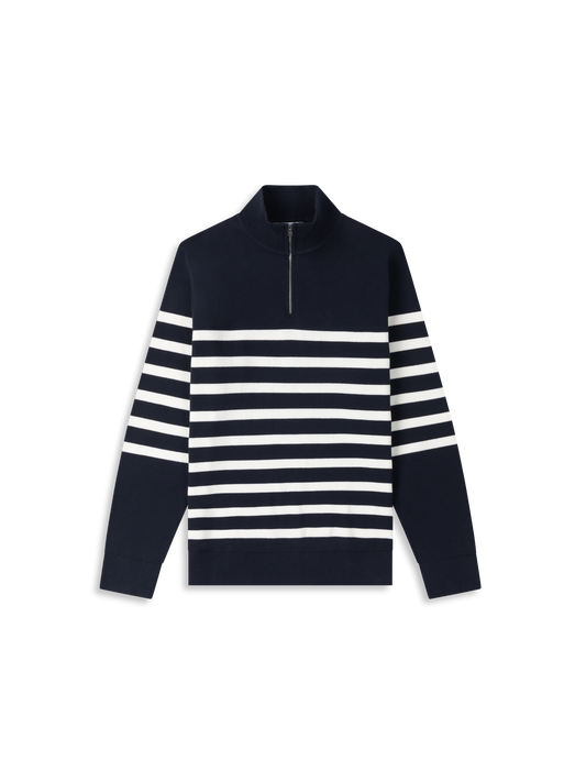 The Cotton Quarter-Zip Jumper