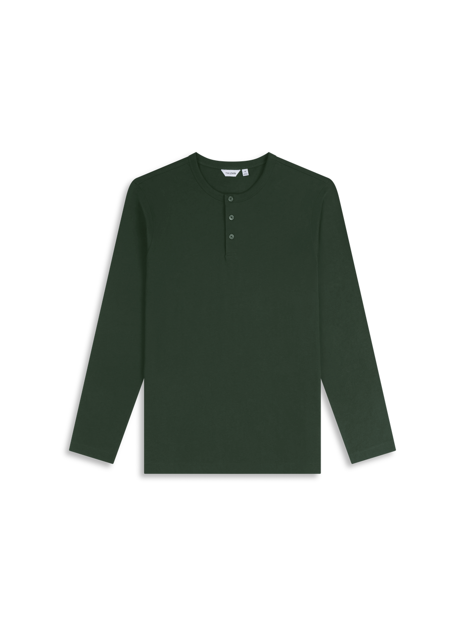 Me & Henry Cameron Mock Sleeve Tee | Green/Blue/Cream Stripe