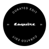 Circular logo with 'Curated Edit' and 'Esquire' text on a black background