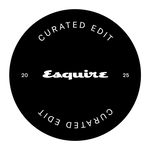 Circular logo with 'Curated Edit' and 'Esquire' text on a black background
