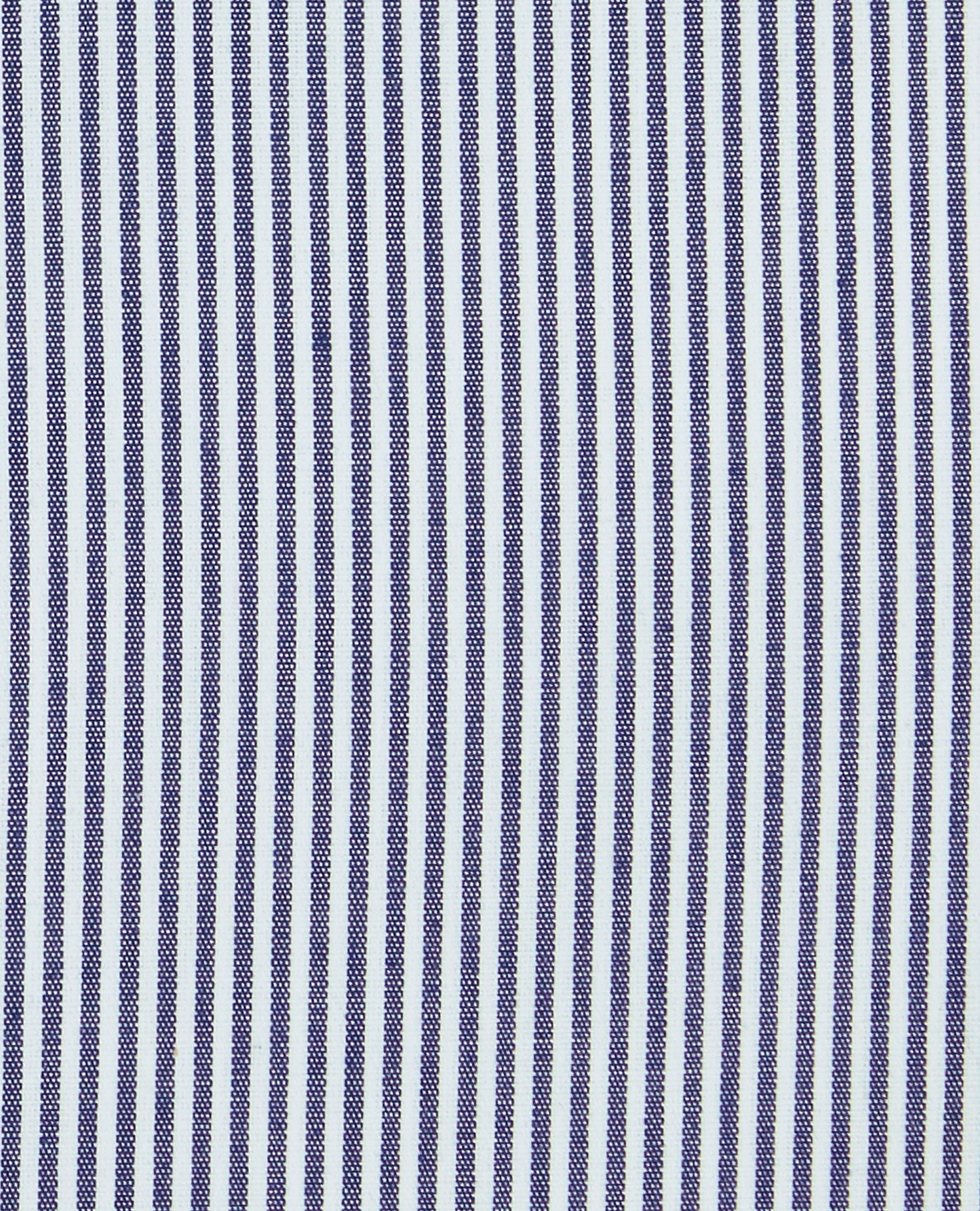Navy Blue Mini Bengal Stripe Plain Weave Slim Fit Single Cuff Classic Collar Shirt