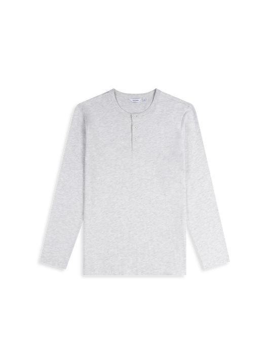 Light gray long-sleeve shirt on a white background