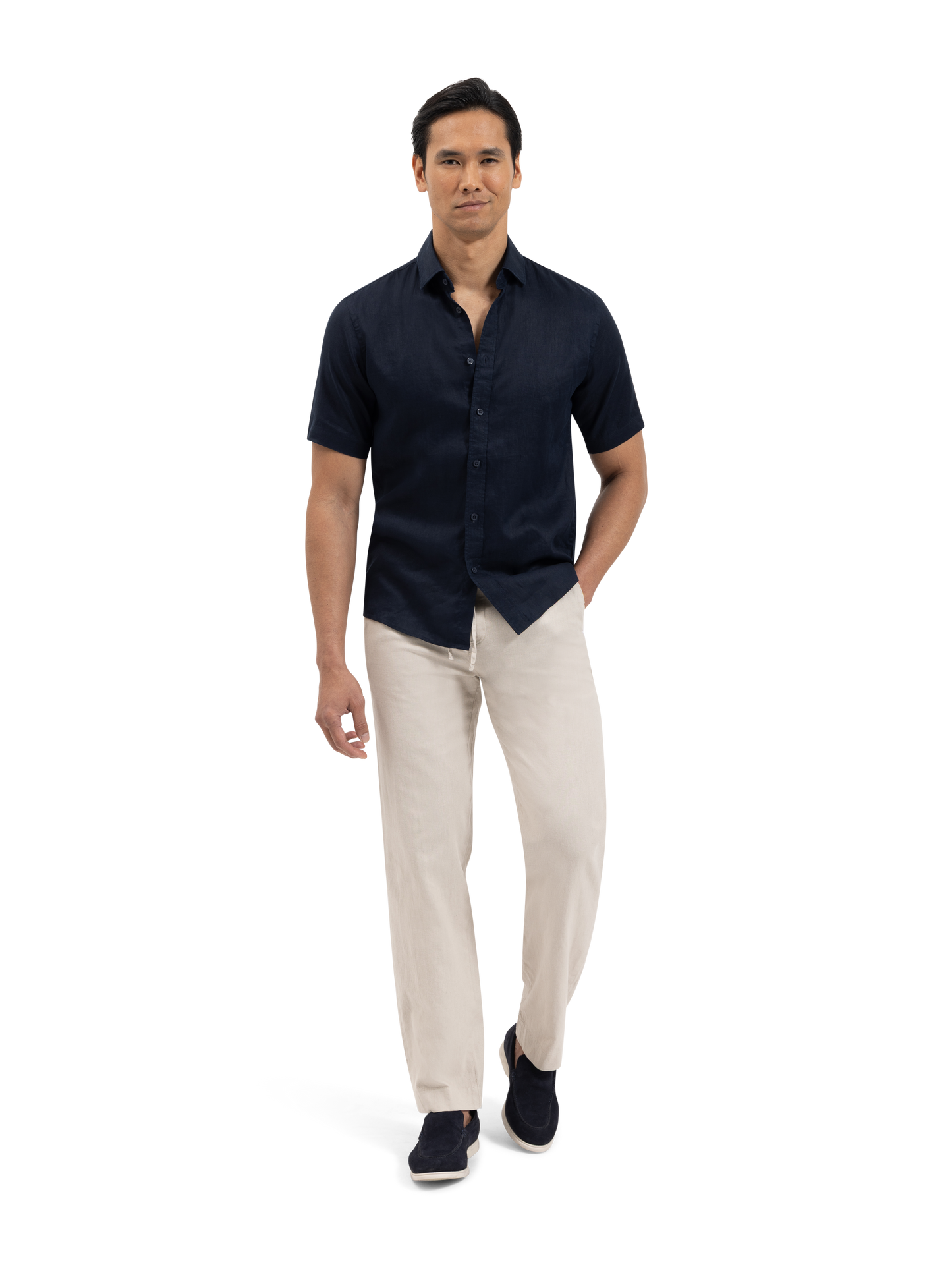 The Linen Blend Trouser