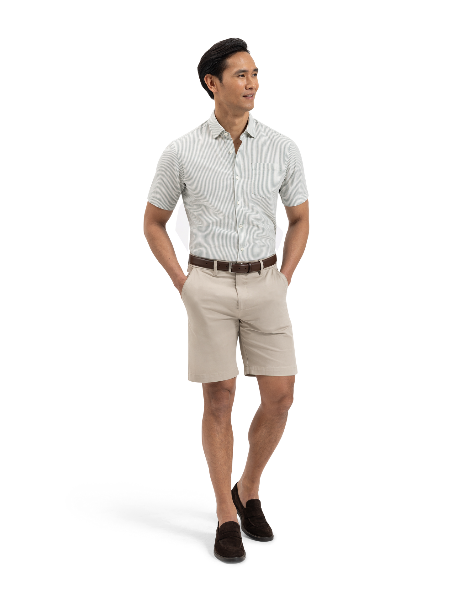 The Short Sleeve Linen Mix Shirt