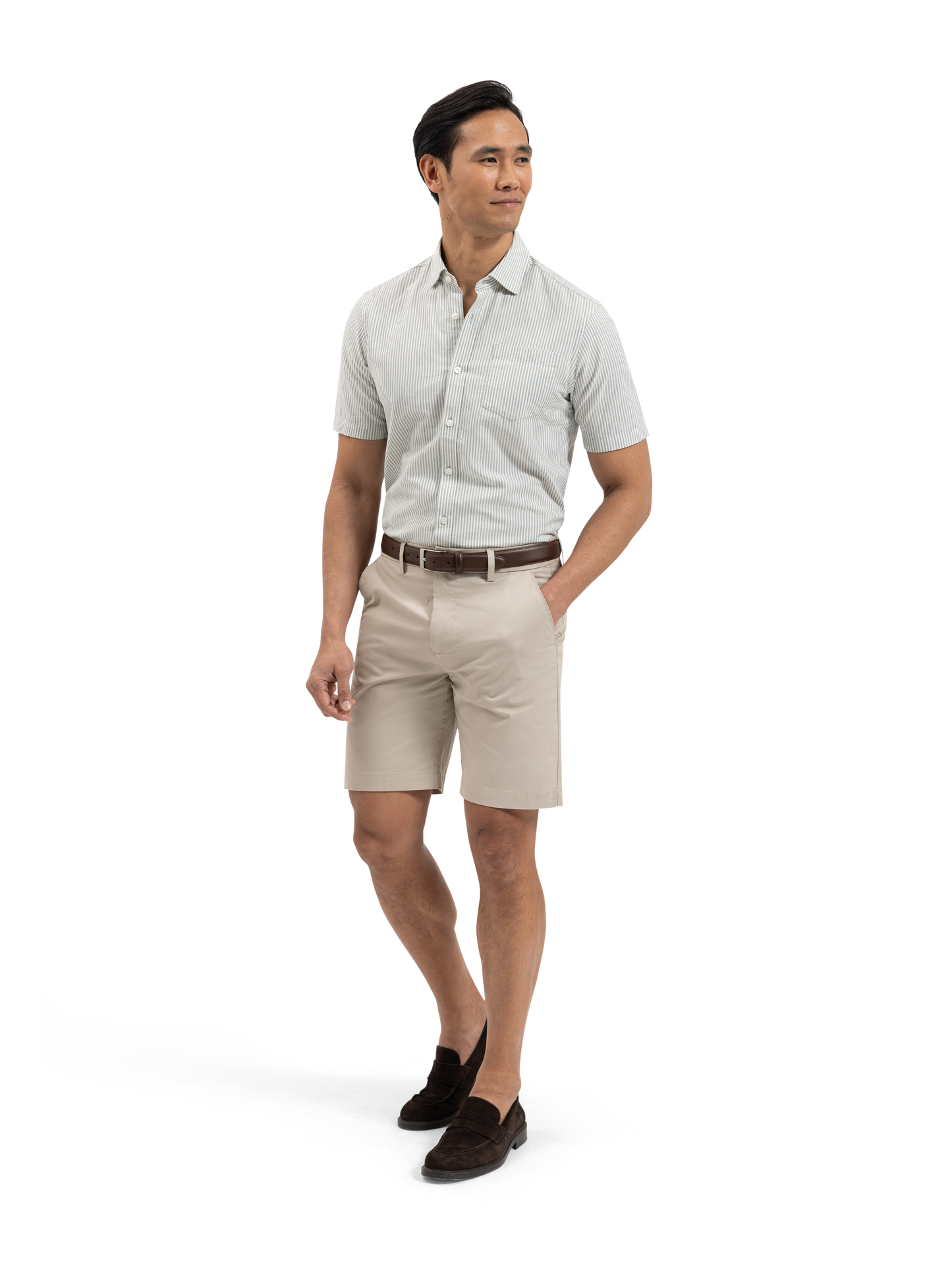 The Short Sleeve Linen Mix Shirt