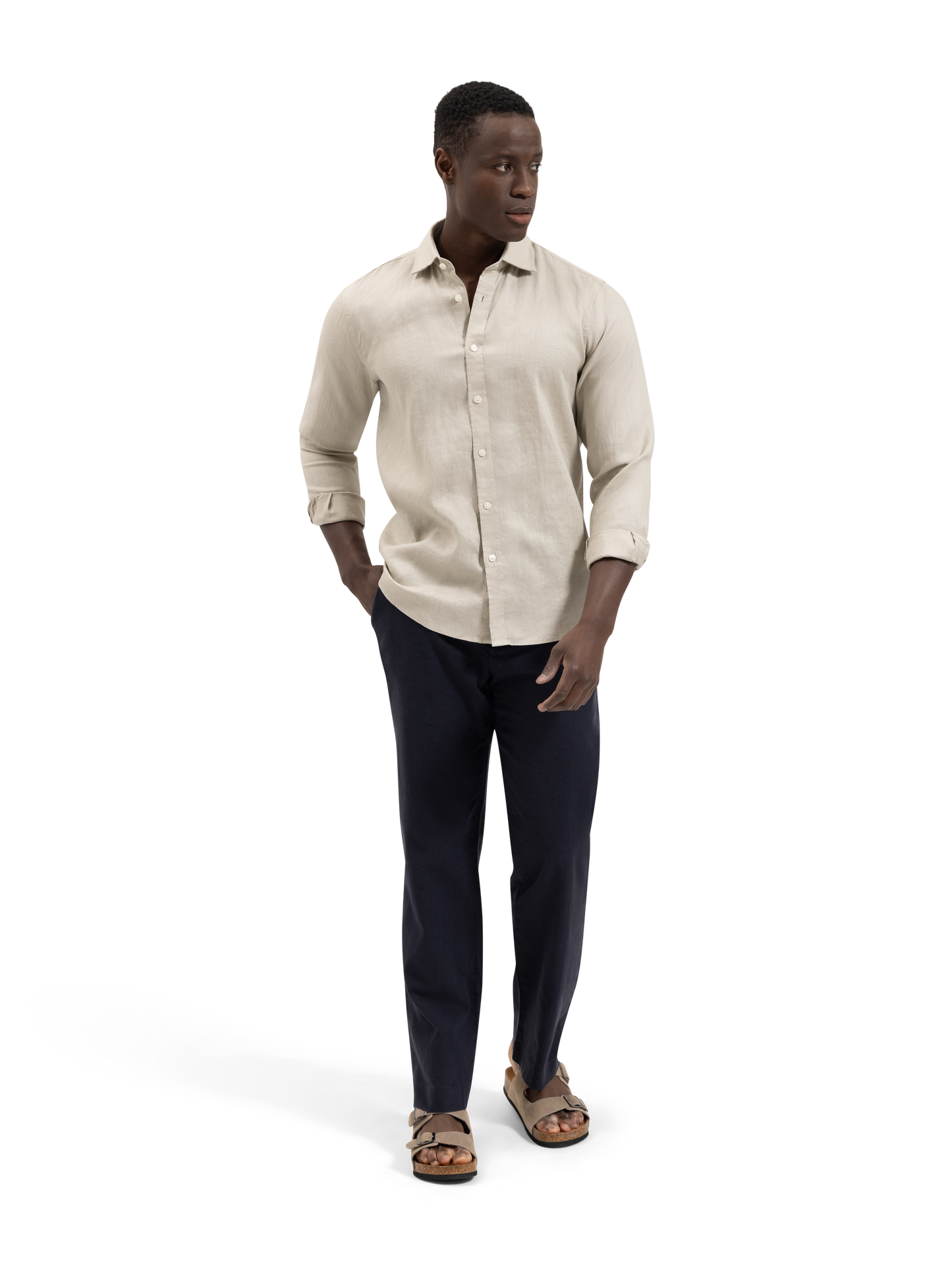 The Linen Blend Trouser