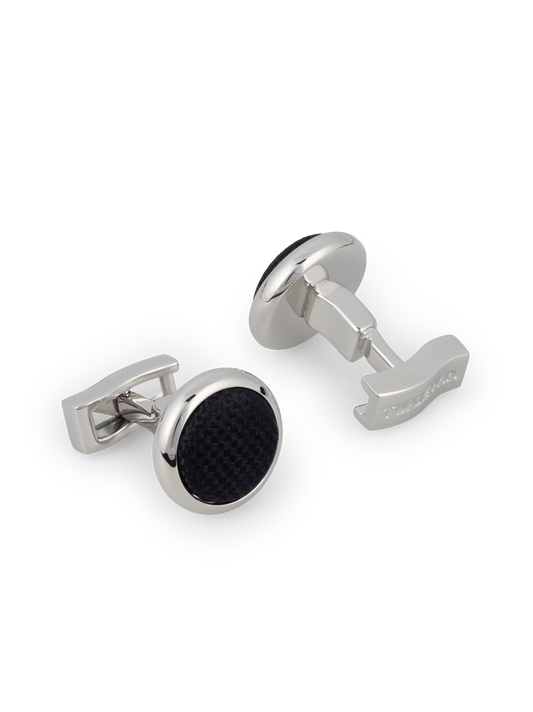 The Woven Round Cufflinks