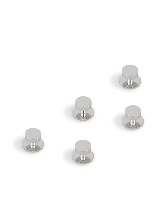 The Silver Round Dress Studs