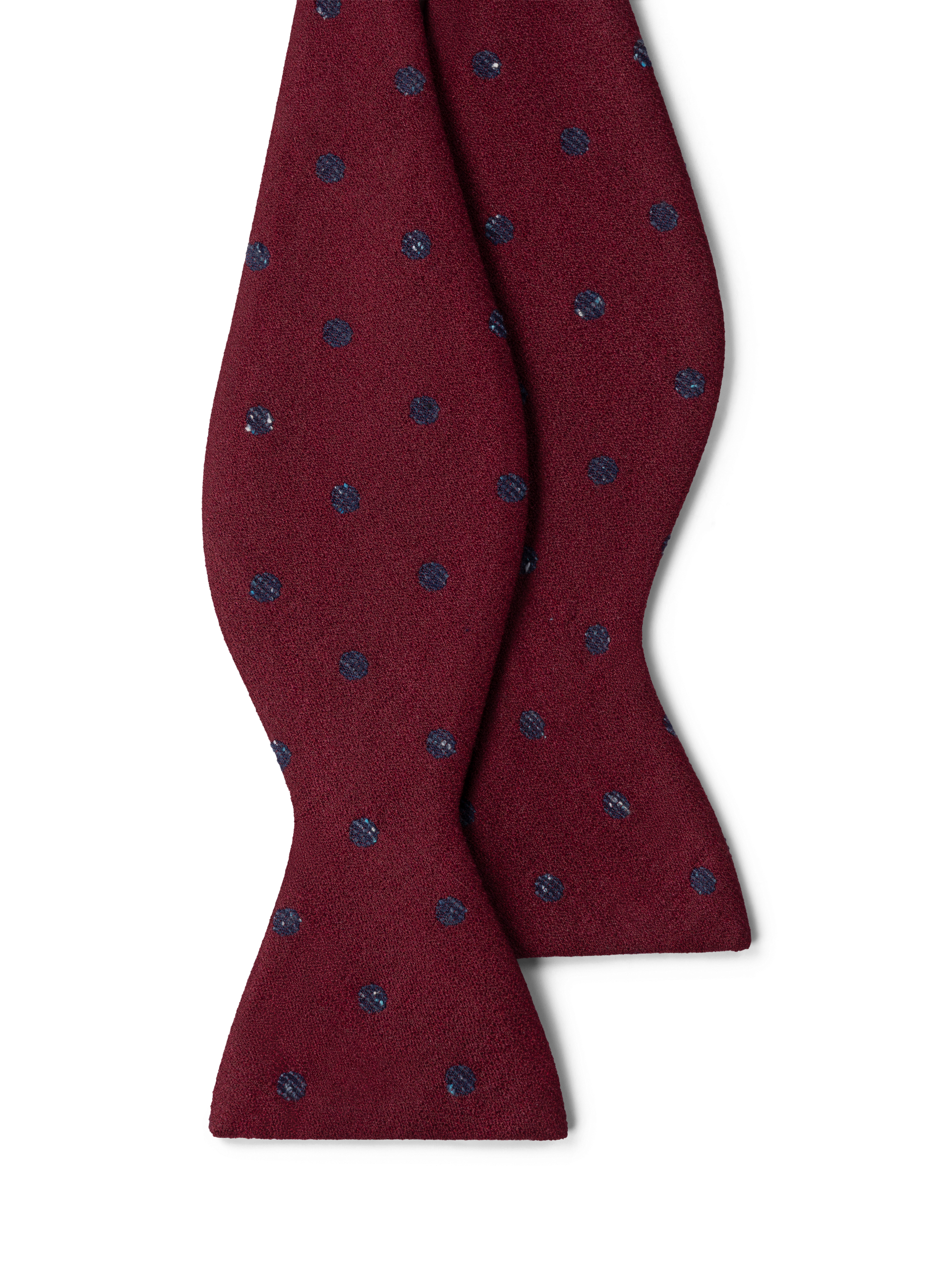 Self Tie Spot Wool Blend Bow Tie