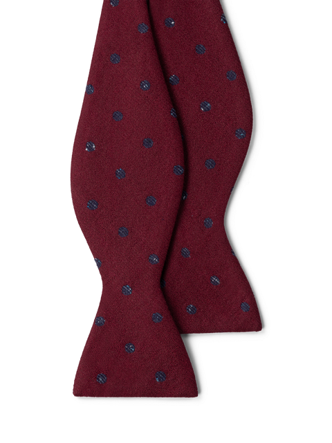 The Self-Tie Spot Wool-Blend Bow Tie