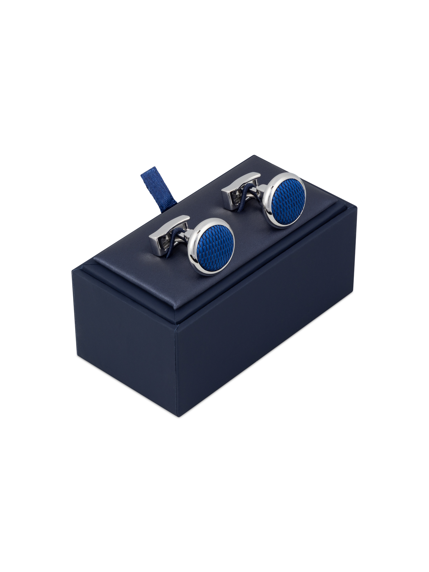 The Woven Round Cufflinks