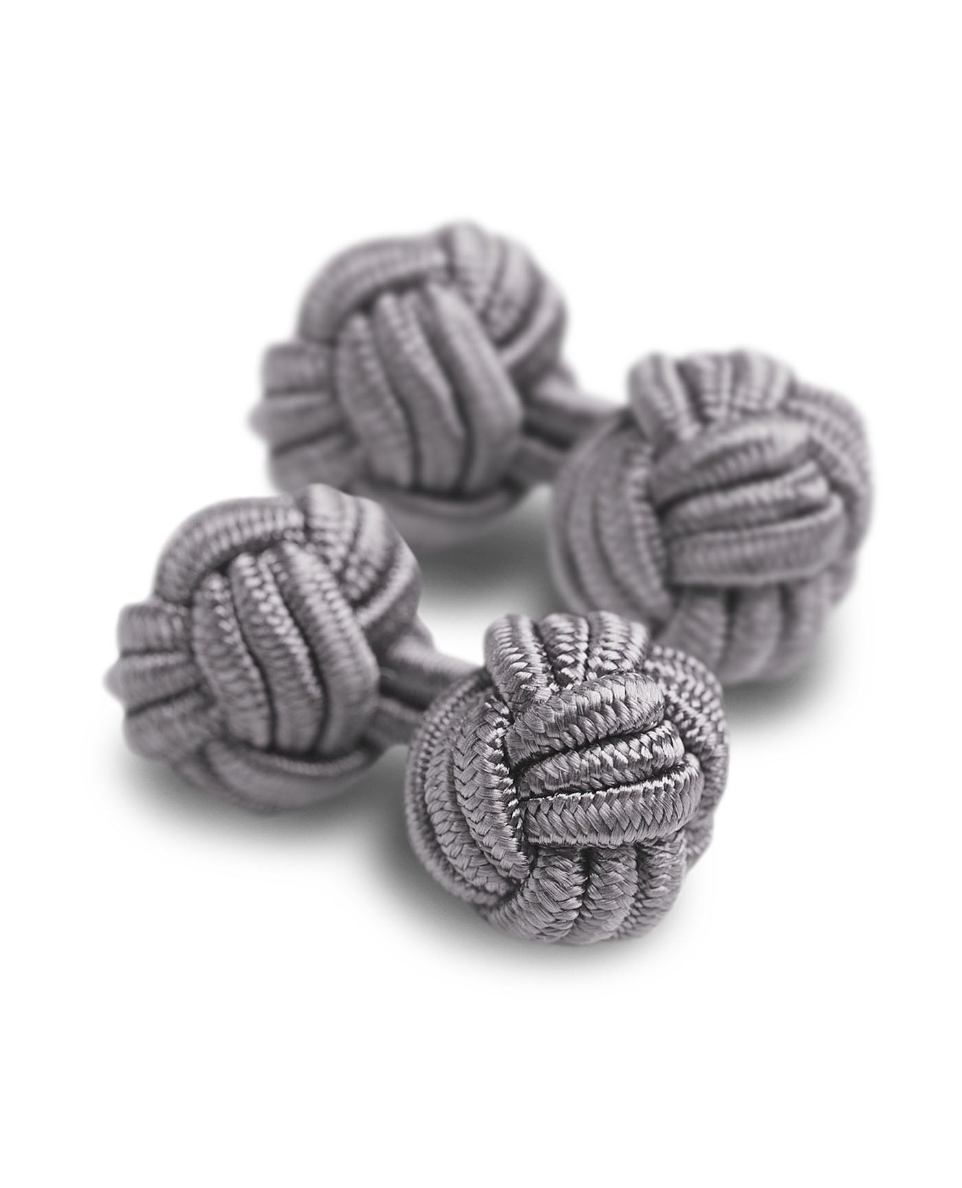 Image 1 of Charcoal Silk Knot Links