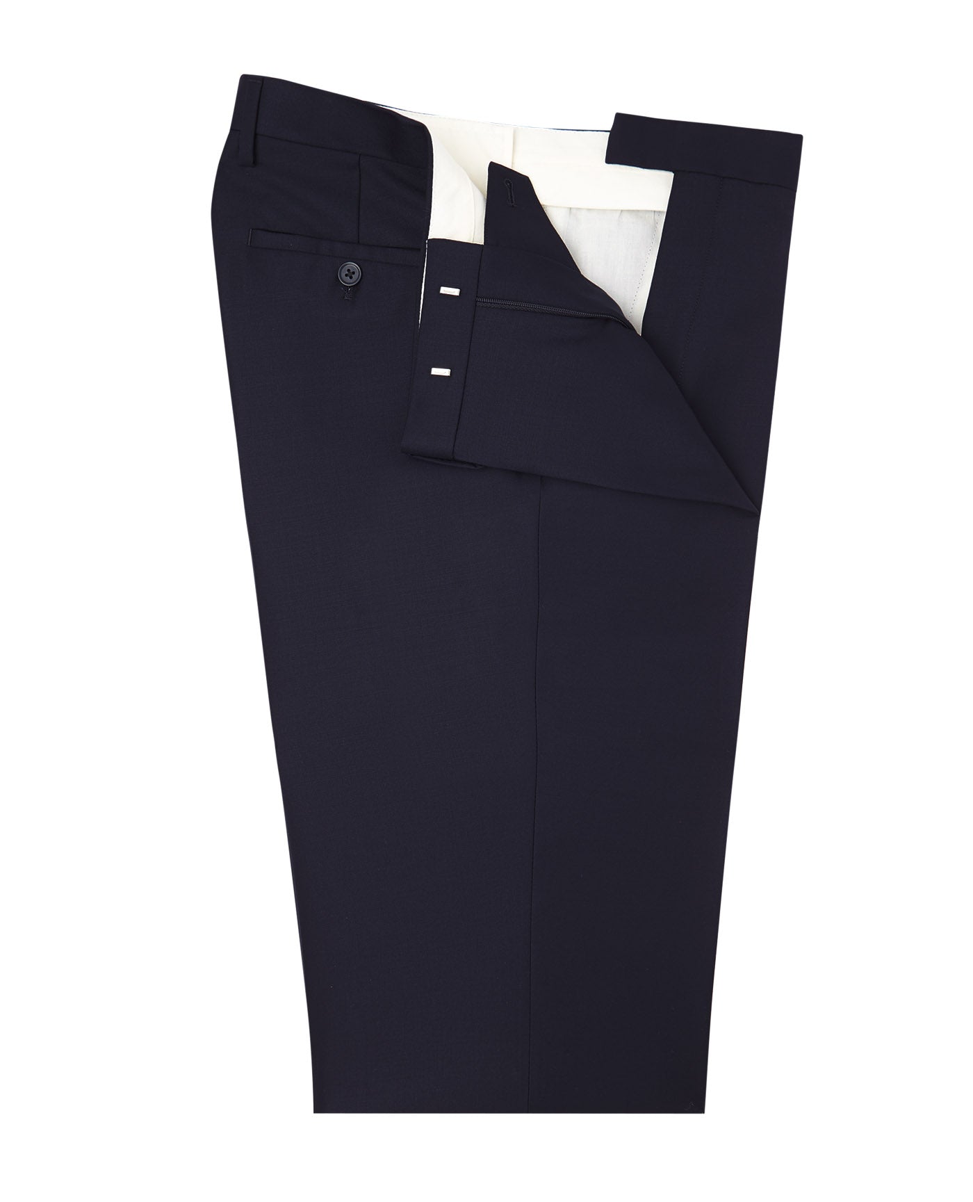 Image 1 of Orton Navy Wool Twill Regular Fit Suit Trousers