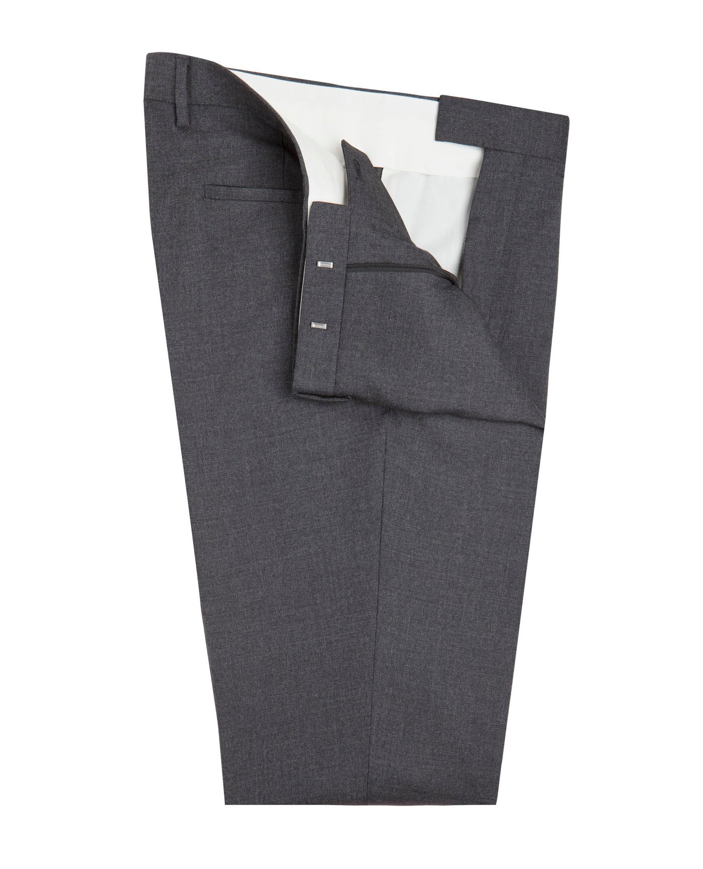Image 1 of Dryden Slim Fit Grey Sharkskin Trousers