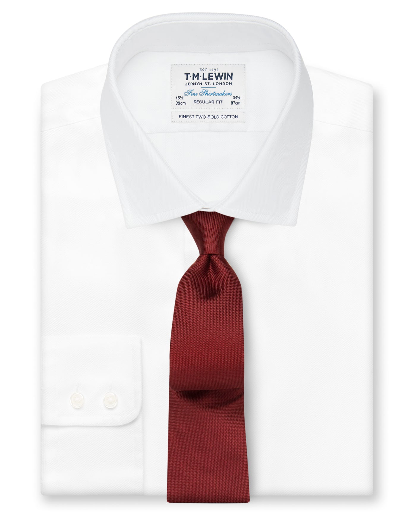 Image 2 of Burgundy Textured Tie