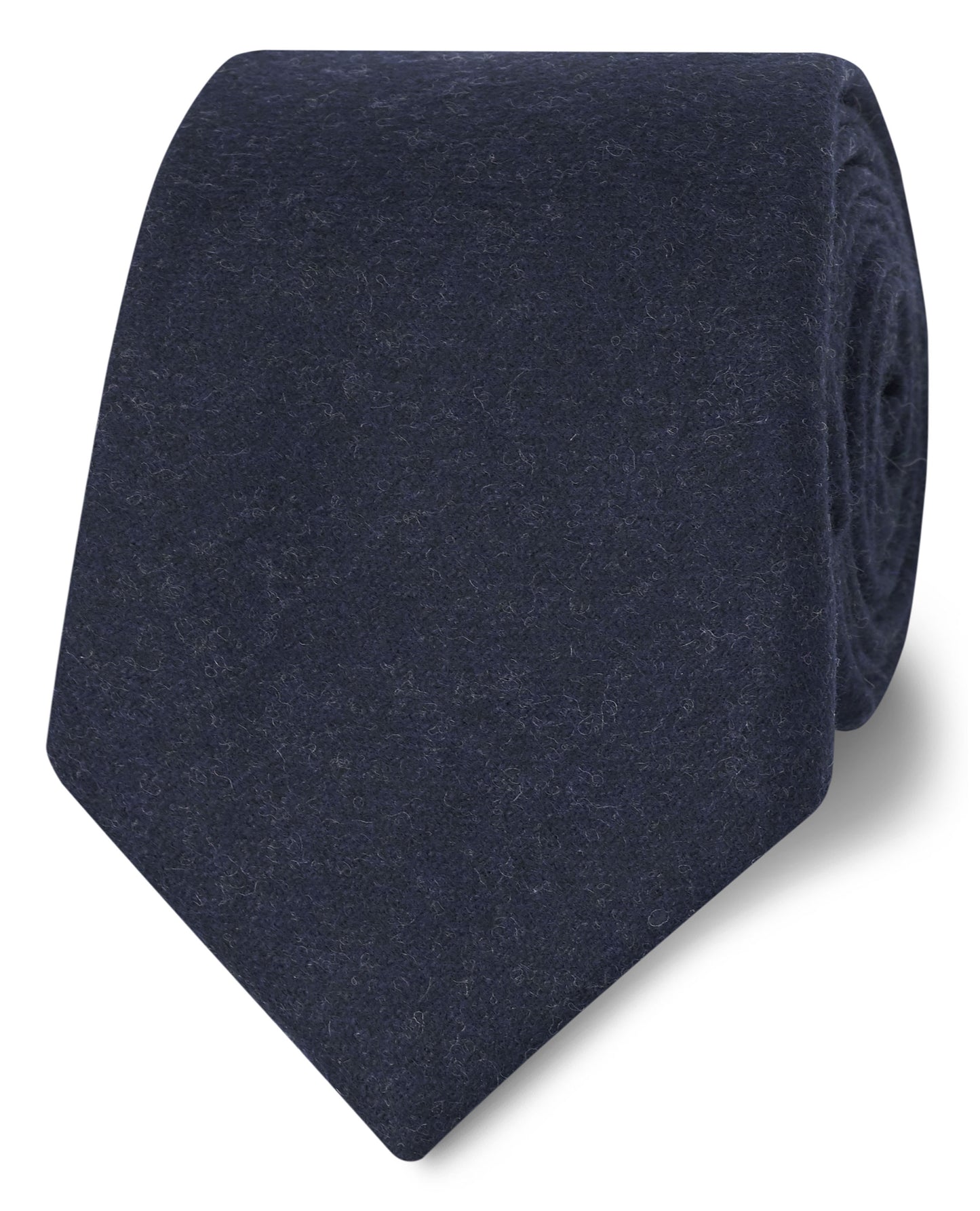 Image 1 of Barberis Navy Wool Flannel Slim Tie