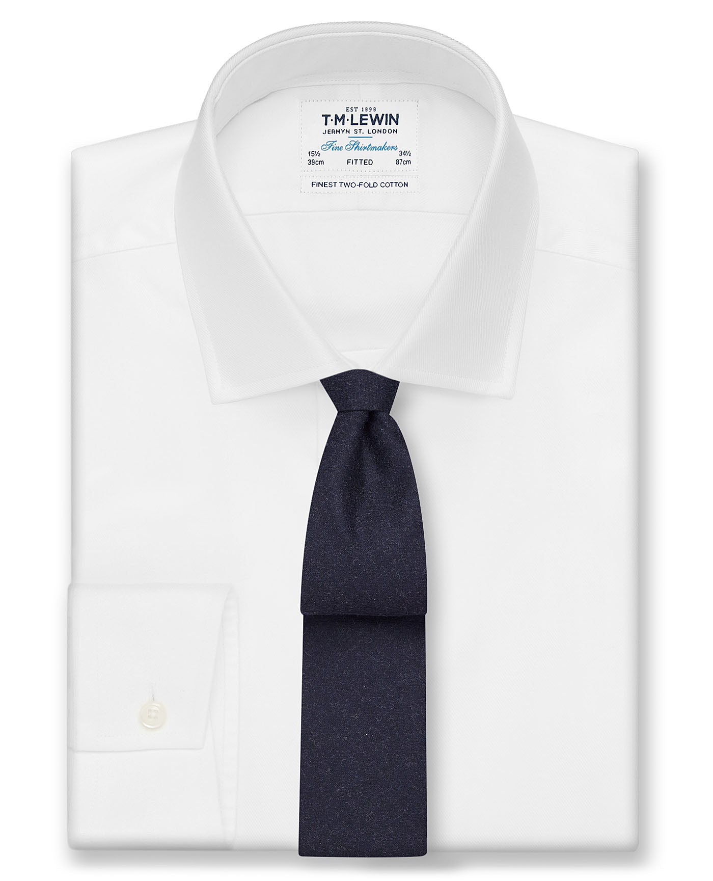 Image 2 of Barberis Navy Wool Flannel Slim Tie