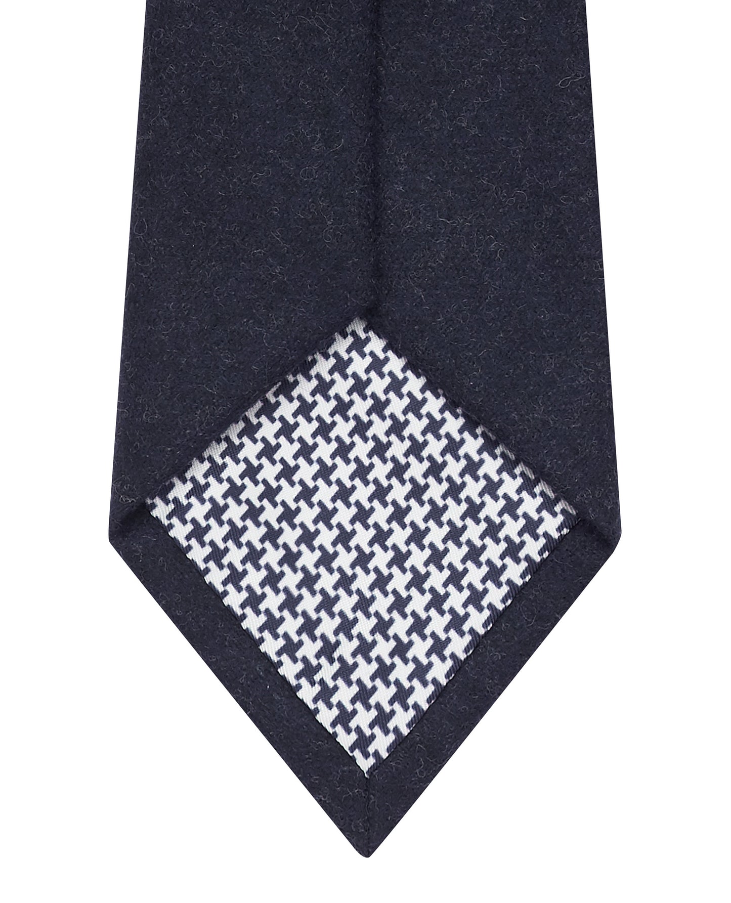 Image 3 of Barberis Navy Wool Flannel Slim Tie
