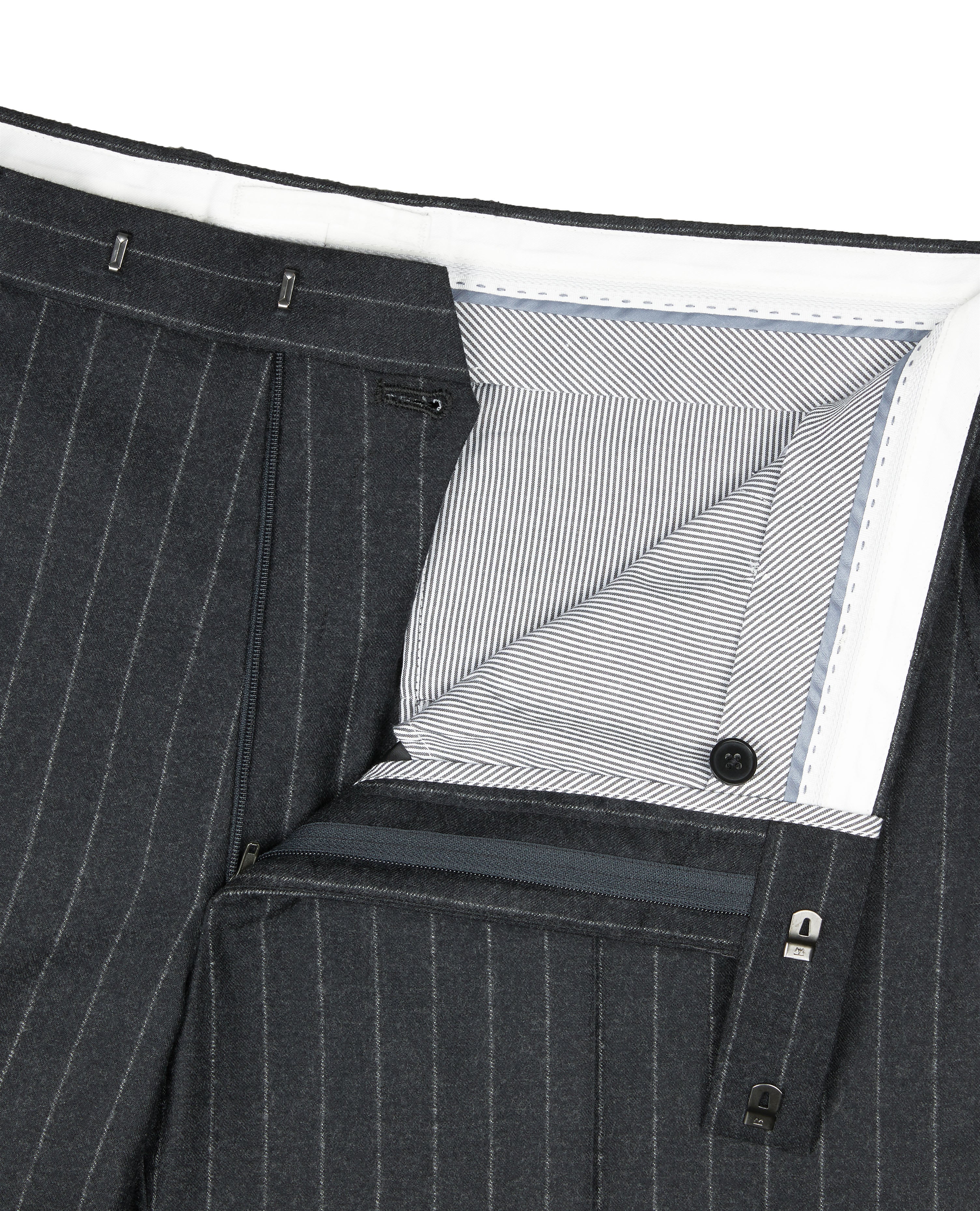 Slim deals pinstripe trousers