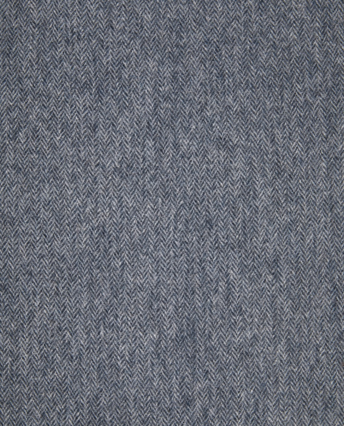 Image 2 of Navy and Grey Herringbone Wool Scarf