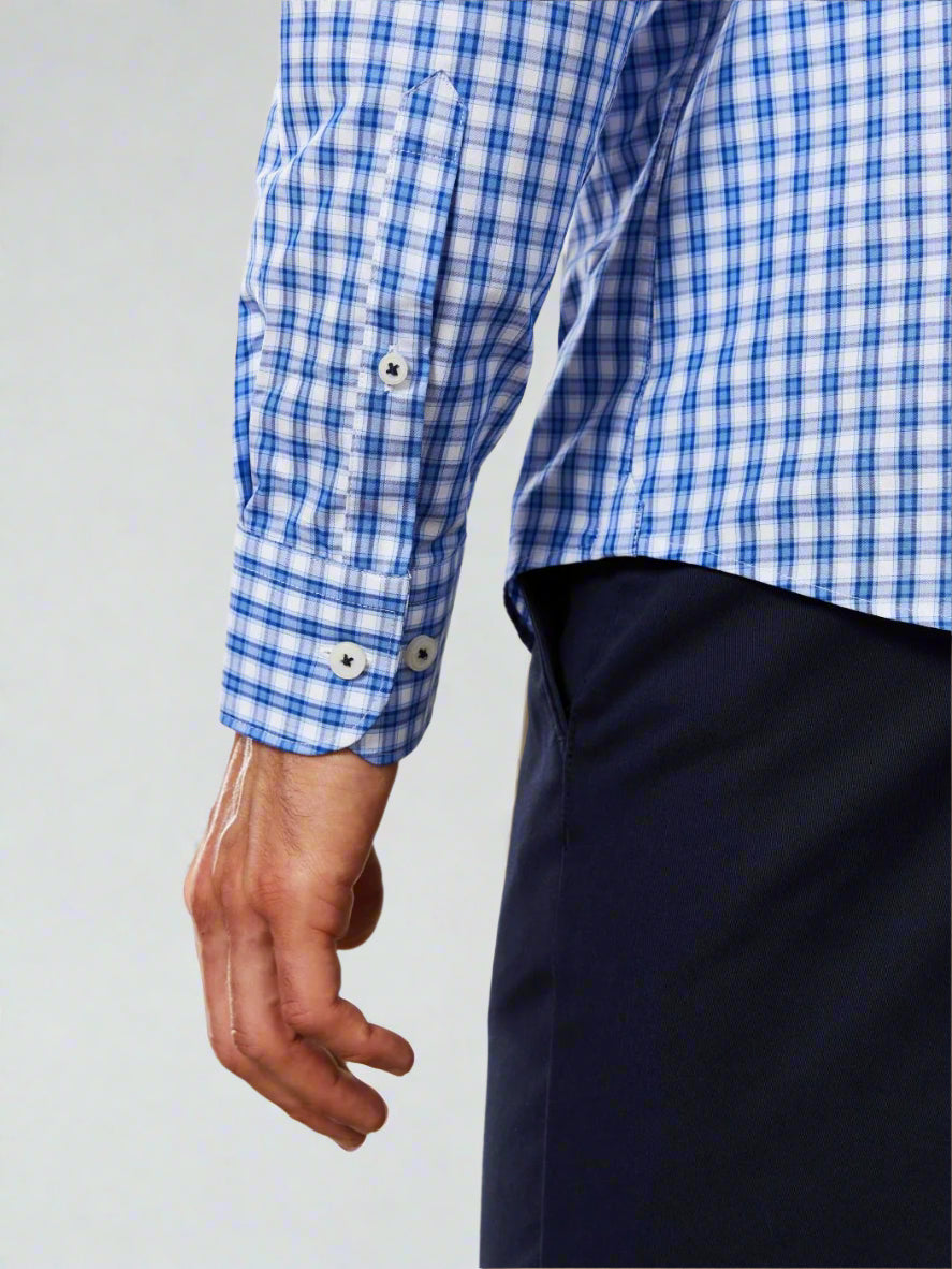 Image 4 of Bold Check Blue Shirt