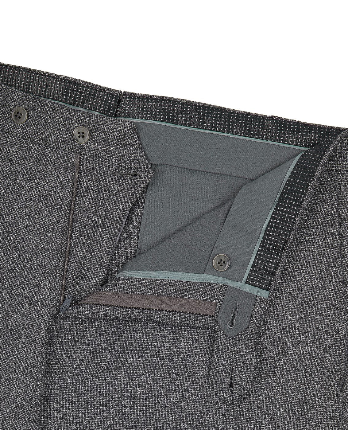 Image 2 of Augusta Slim Fit Grey Merino Wool Trousers