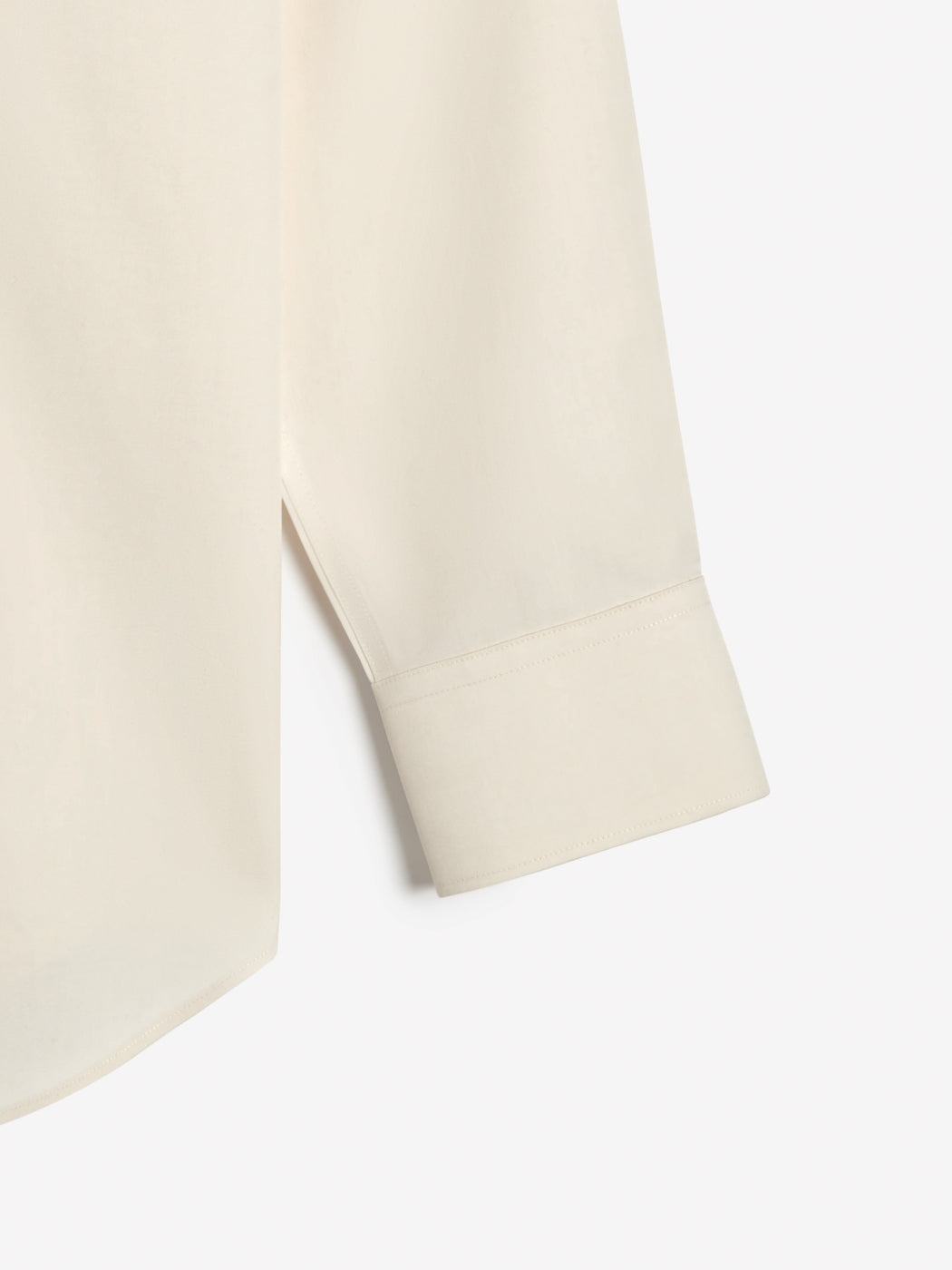 Image 7 of Non-Iron Ecru Plain Oxford Slim Fit Single Cuff Classic Collar Shirt